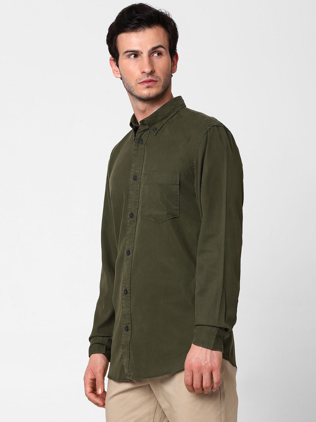Green Full Sleeves Shirt