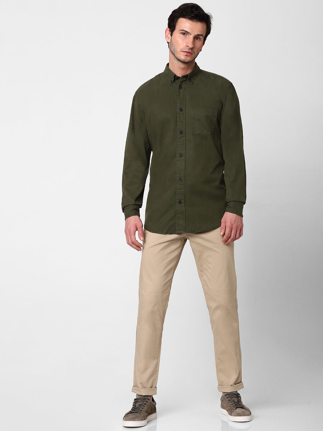 Green Full Sleeves Shirt