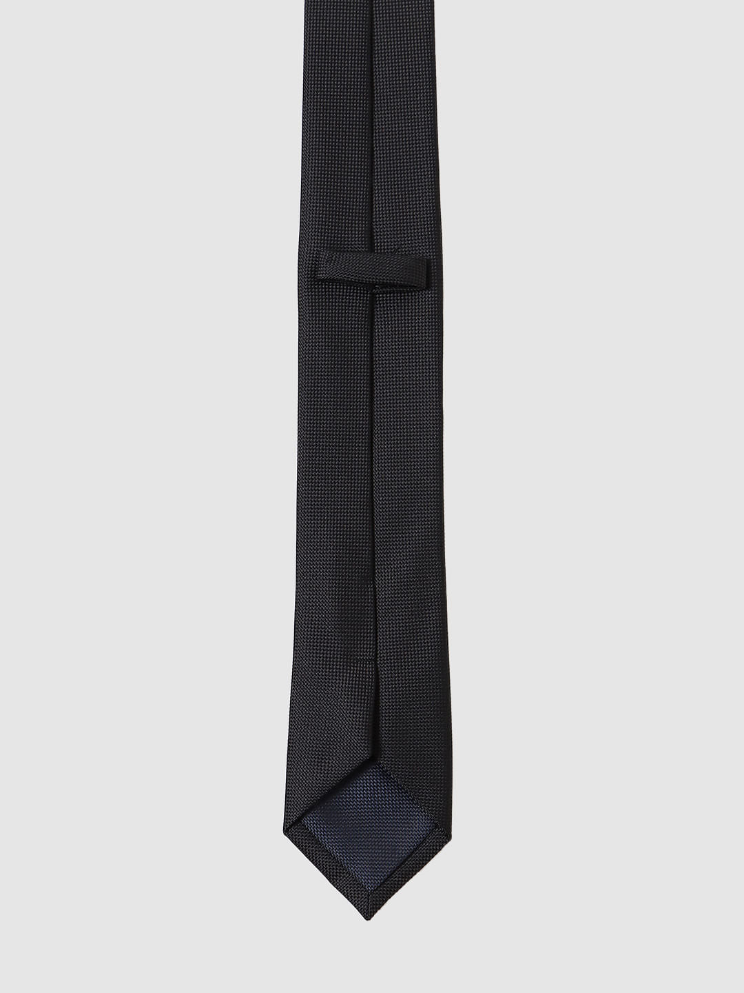 Black Textured Tie
