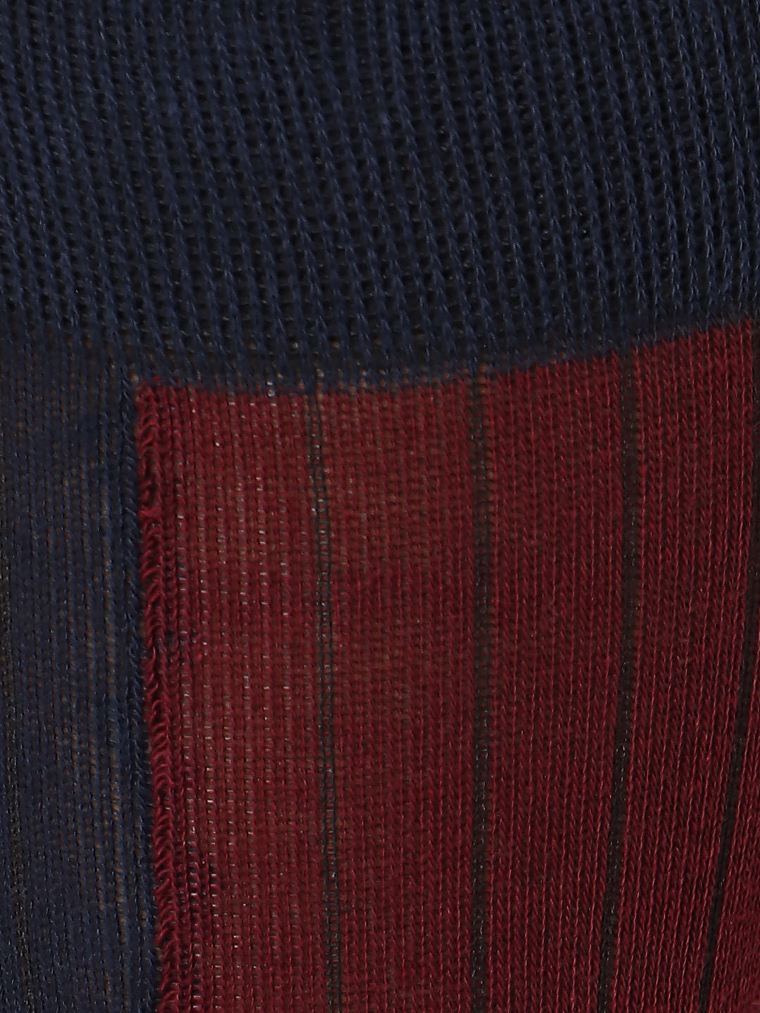 Blue Striped Mid Calf Length Socks