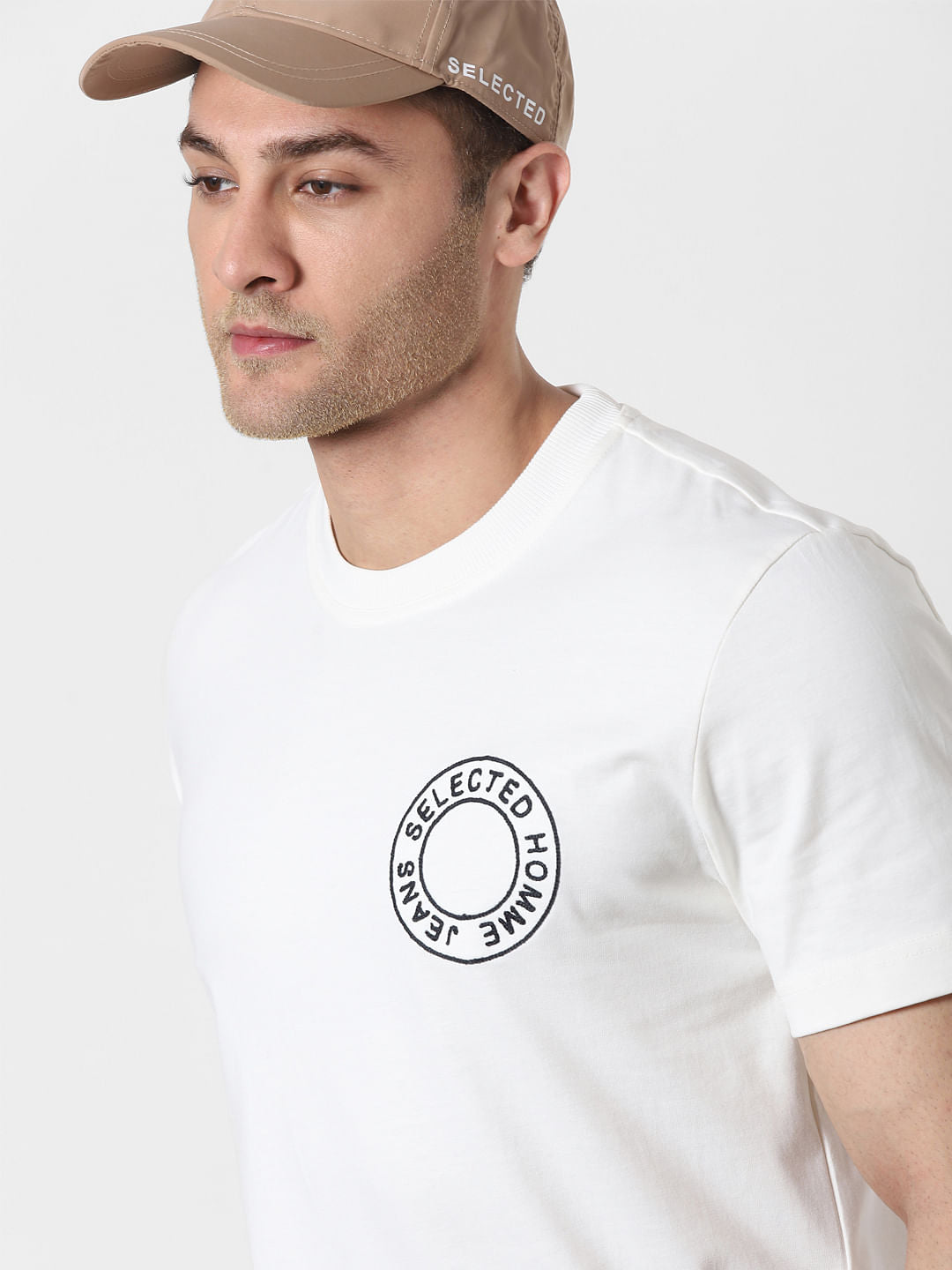 White Organic Cotton Crew Neck T-Shirt