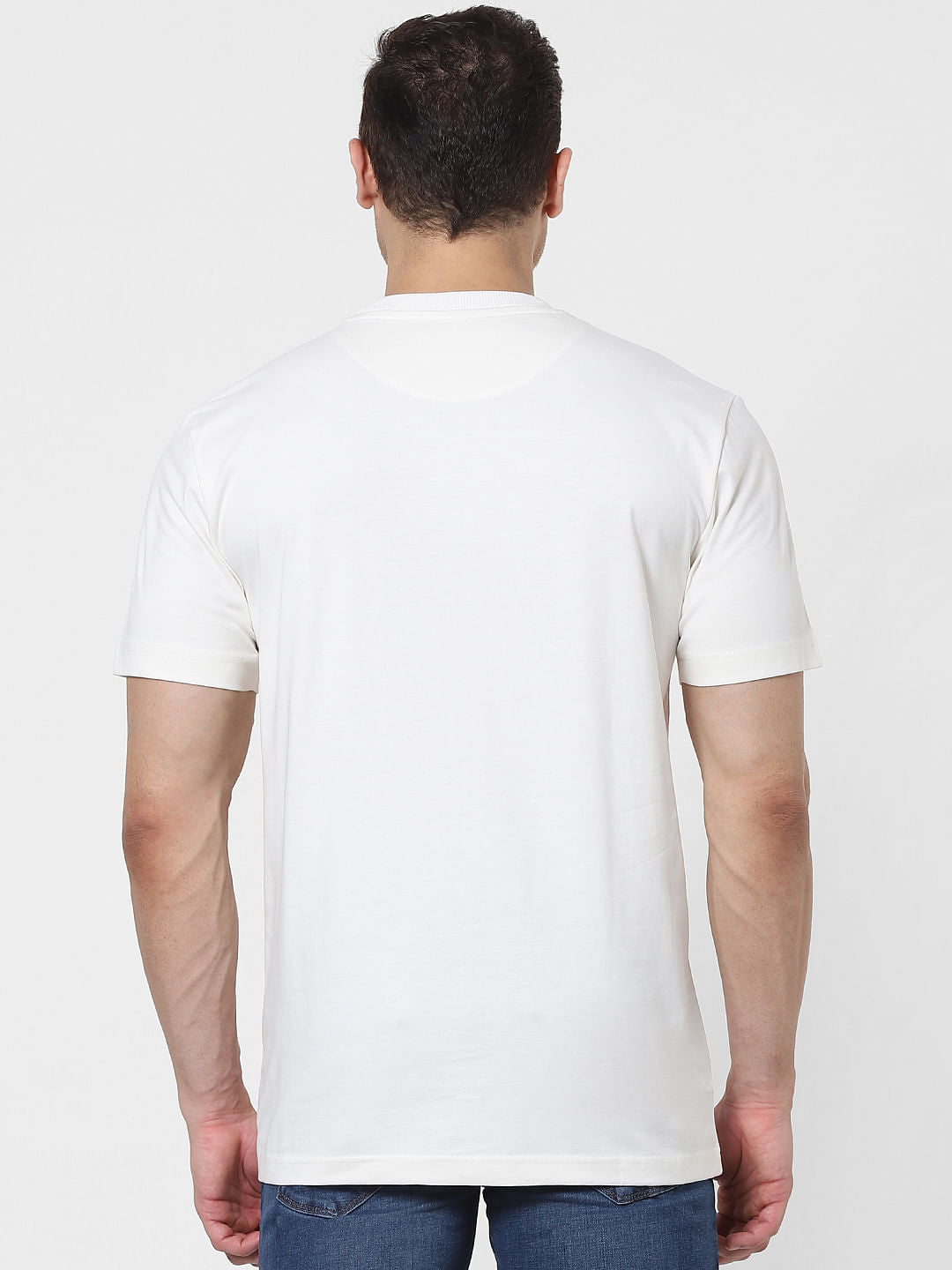 White Organic Cotton Crew Neck T-Shirt