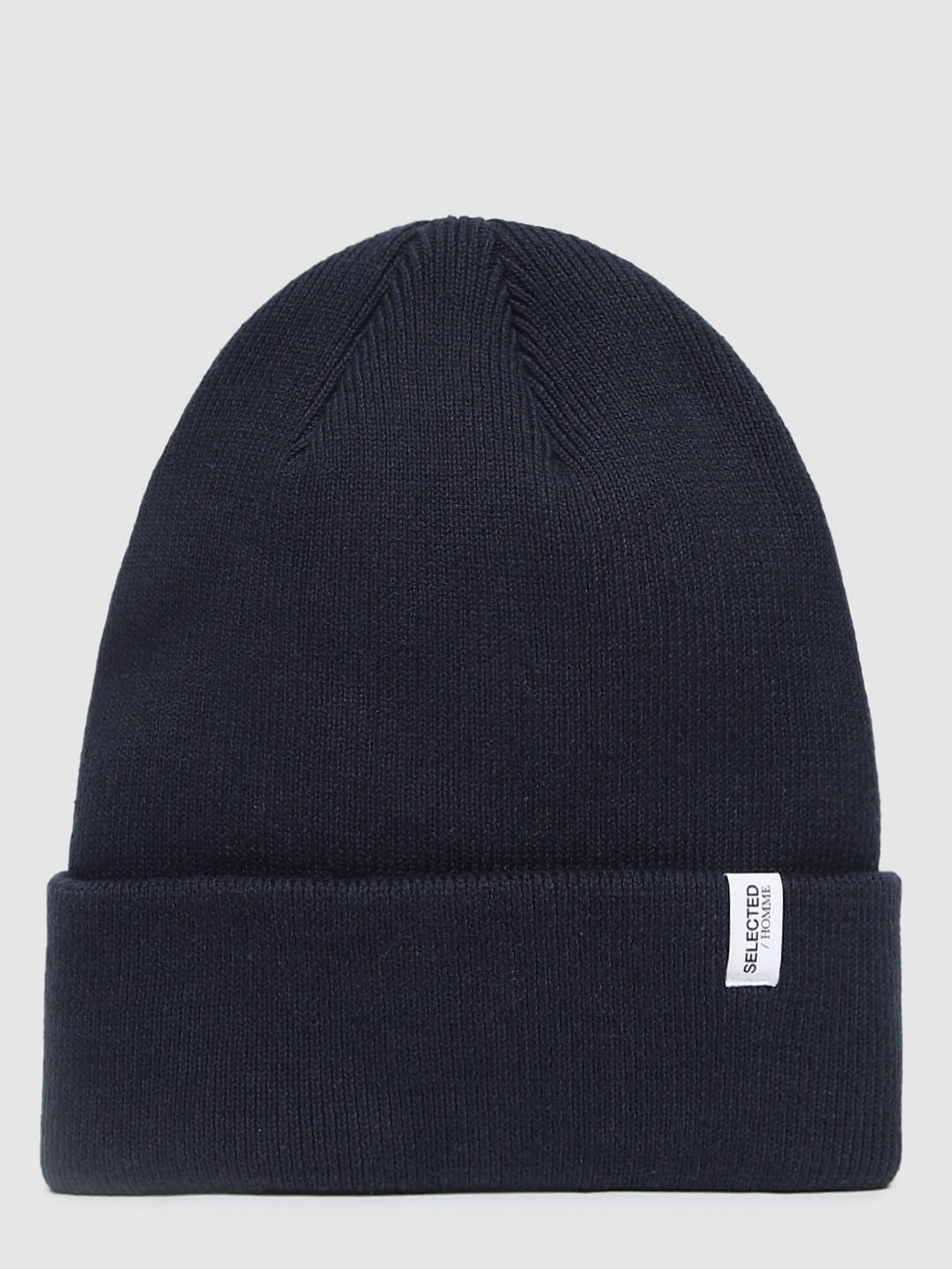 Navy Blue Organic Cotton Beanie