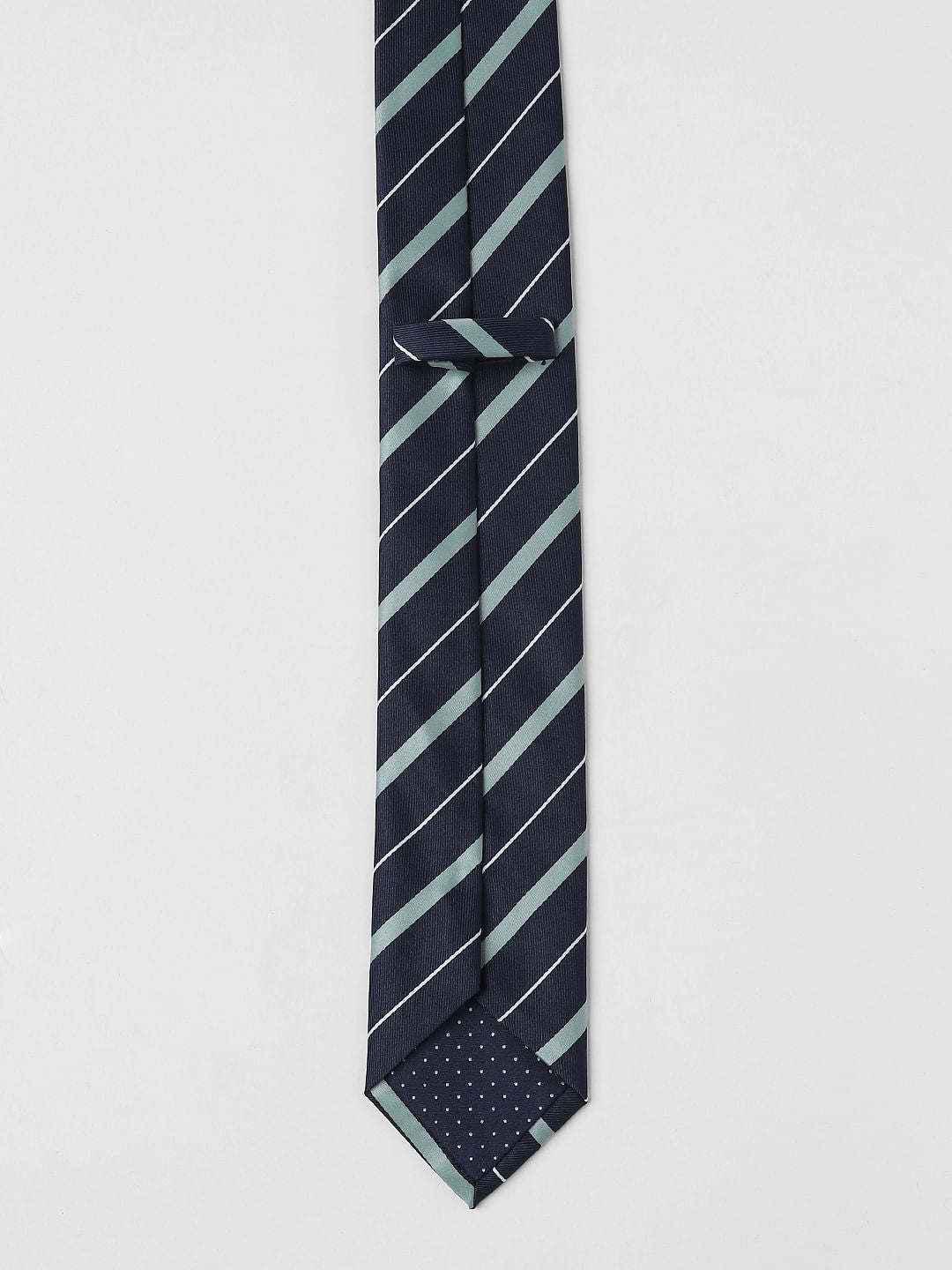 Green Striped Formal Tie
