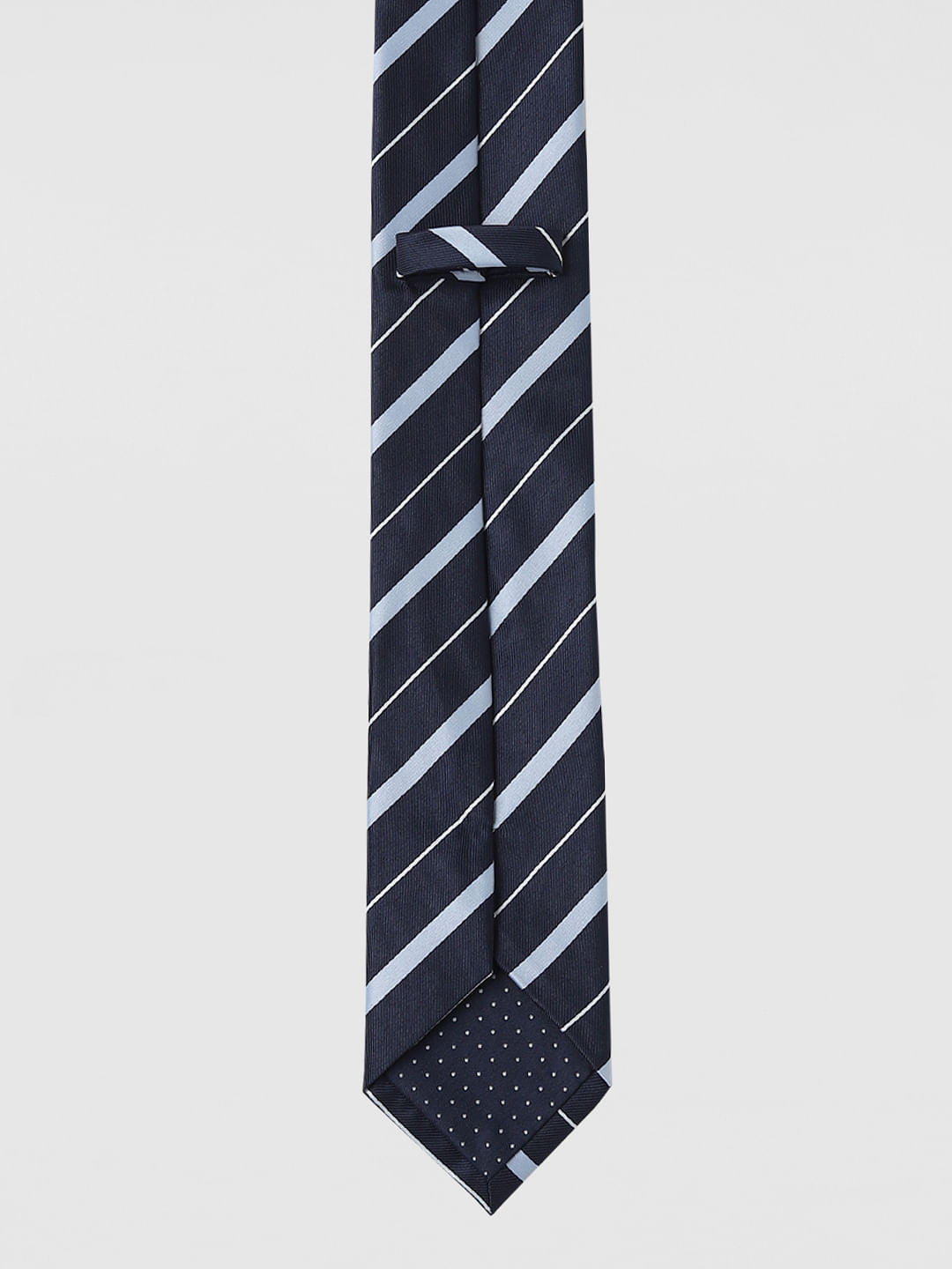 Blue Striped Formal Tie