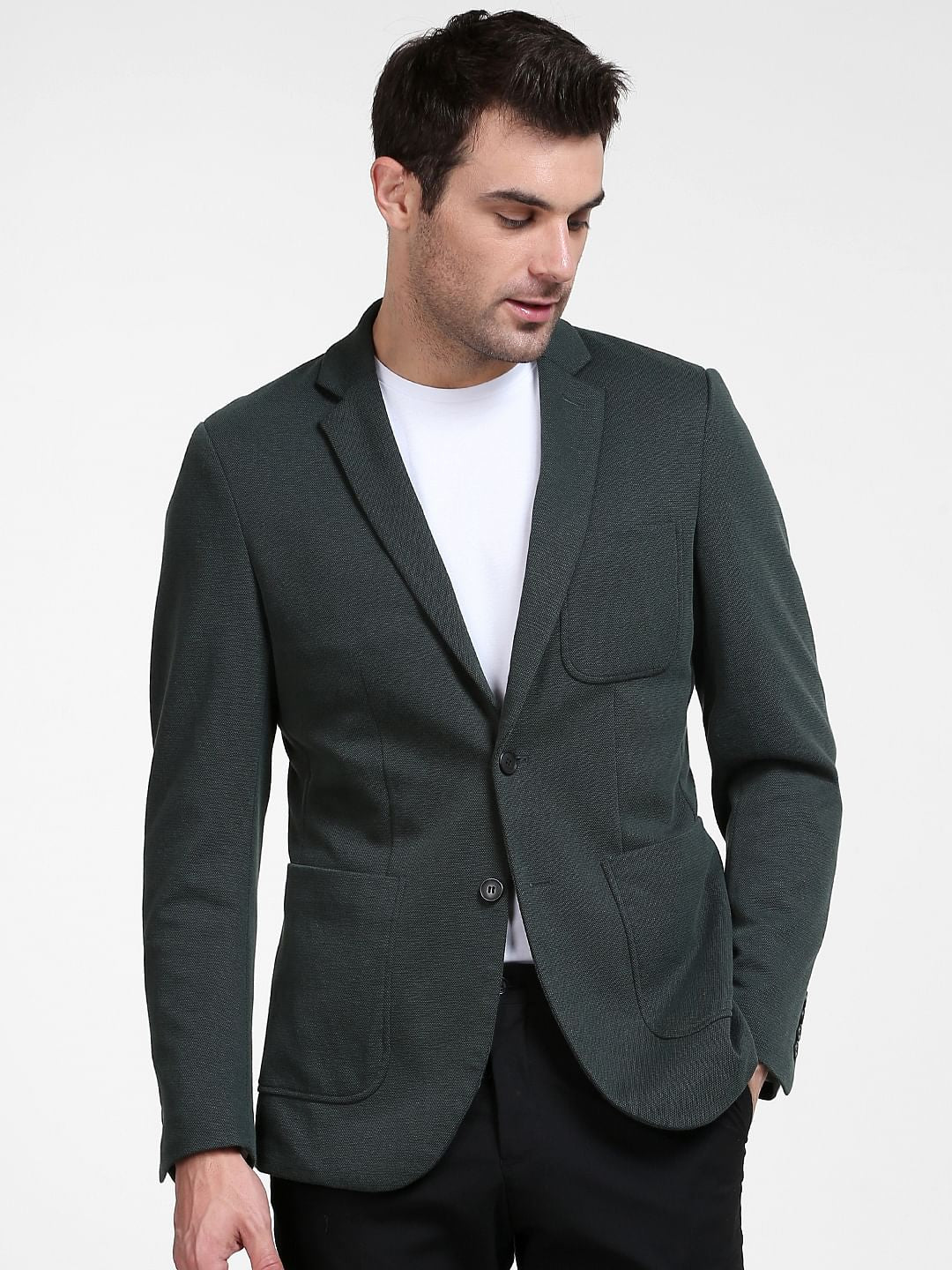 Dark Green Formal Blazer