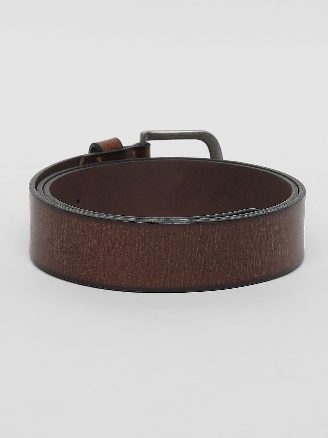 Dark Brown Leather Belt