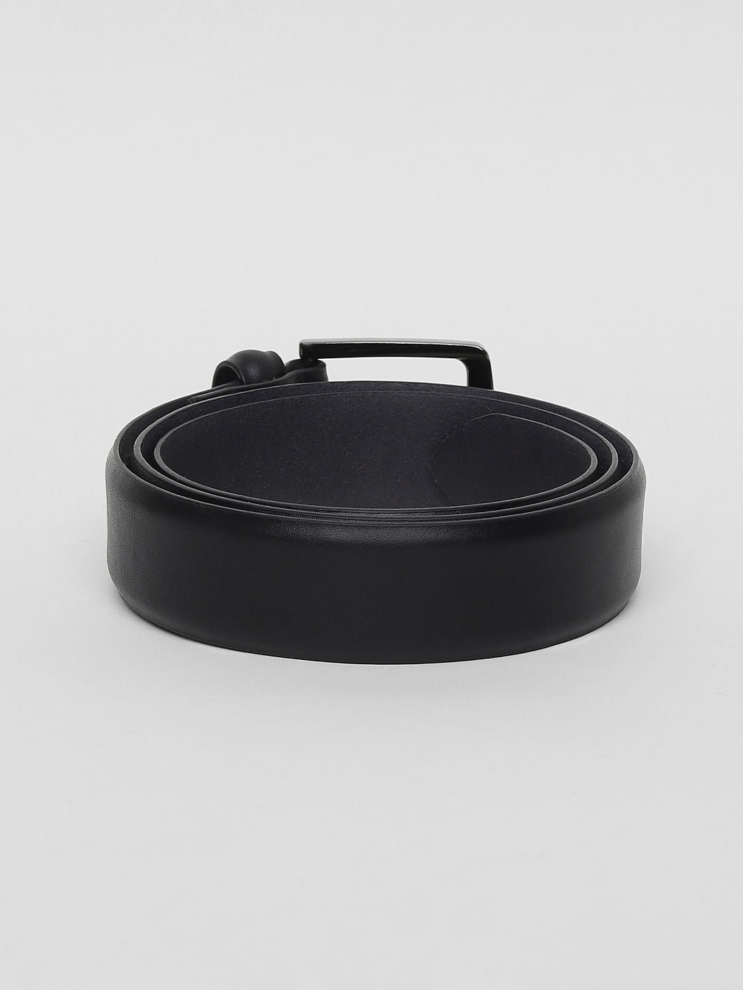 Black Leather Formal Belt