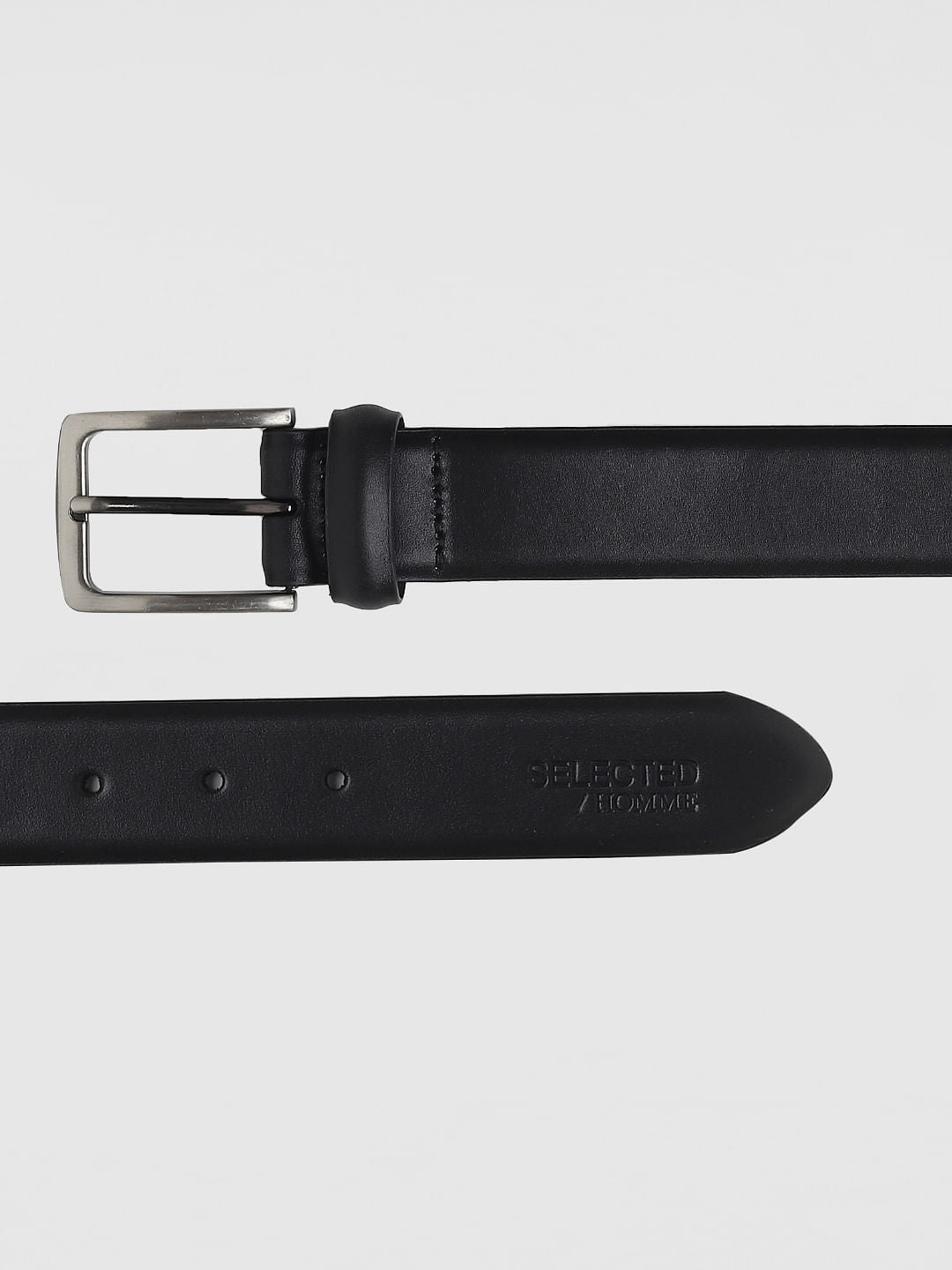 Black Leather Formal Belt