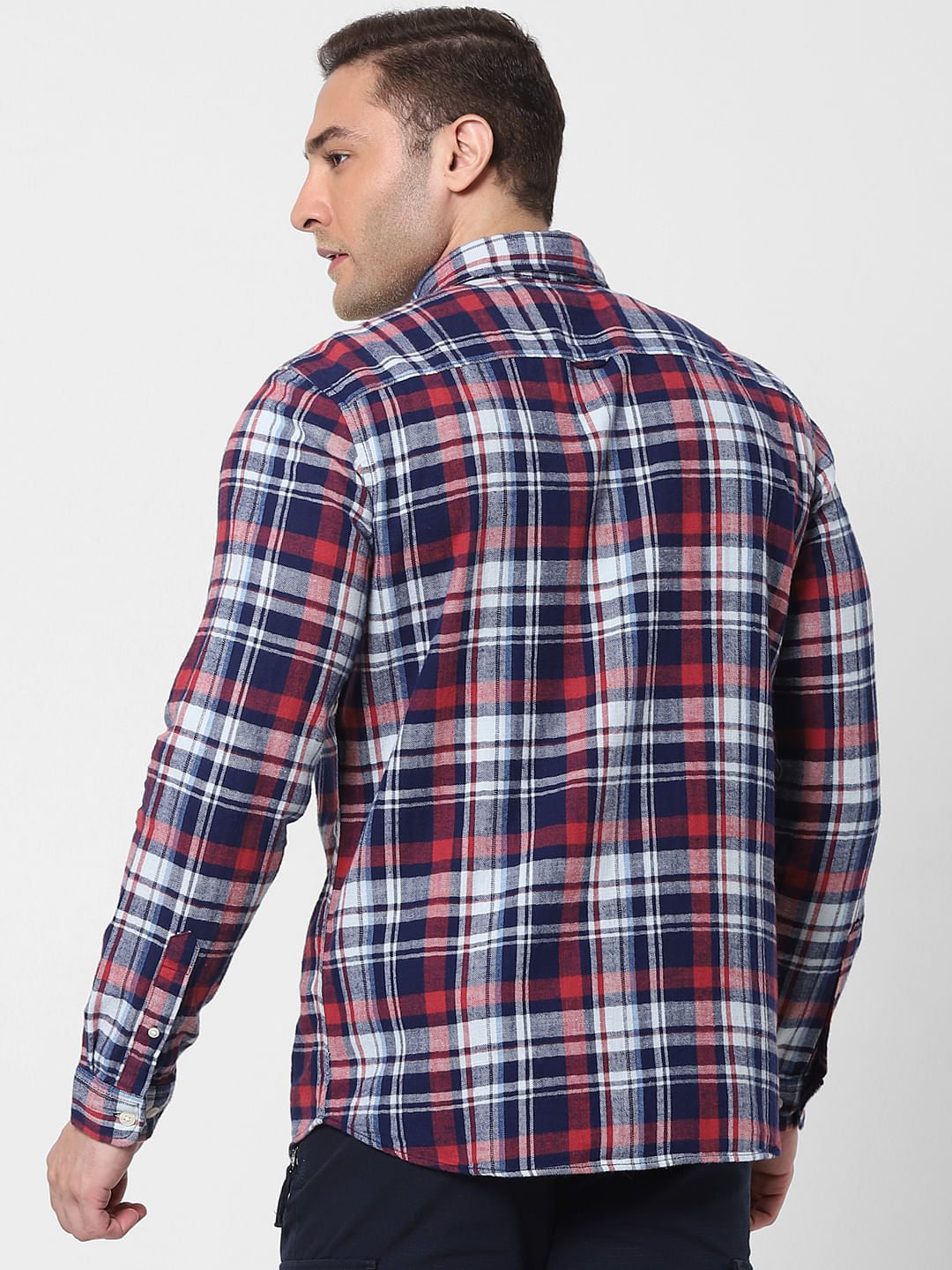 Blue Check Organic Cotton Full Sleeves Shirt
