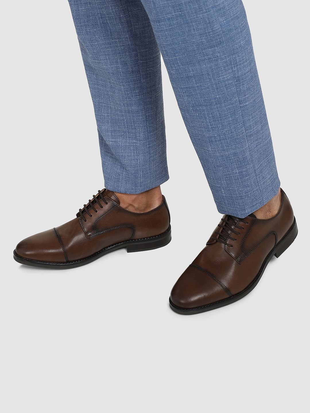 Dark Brown Leather Formal Shoes