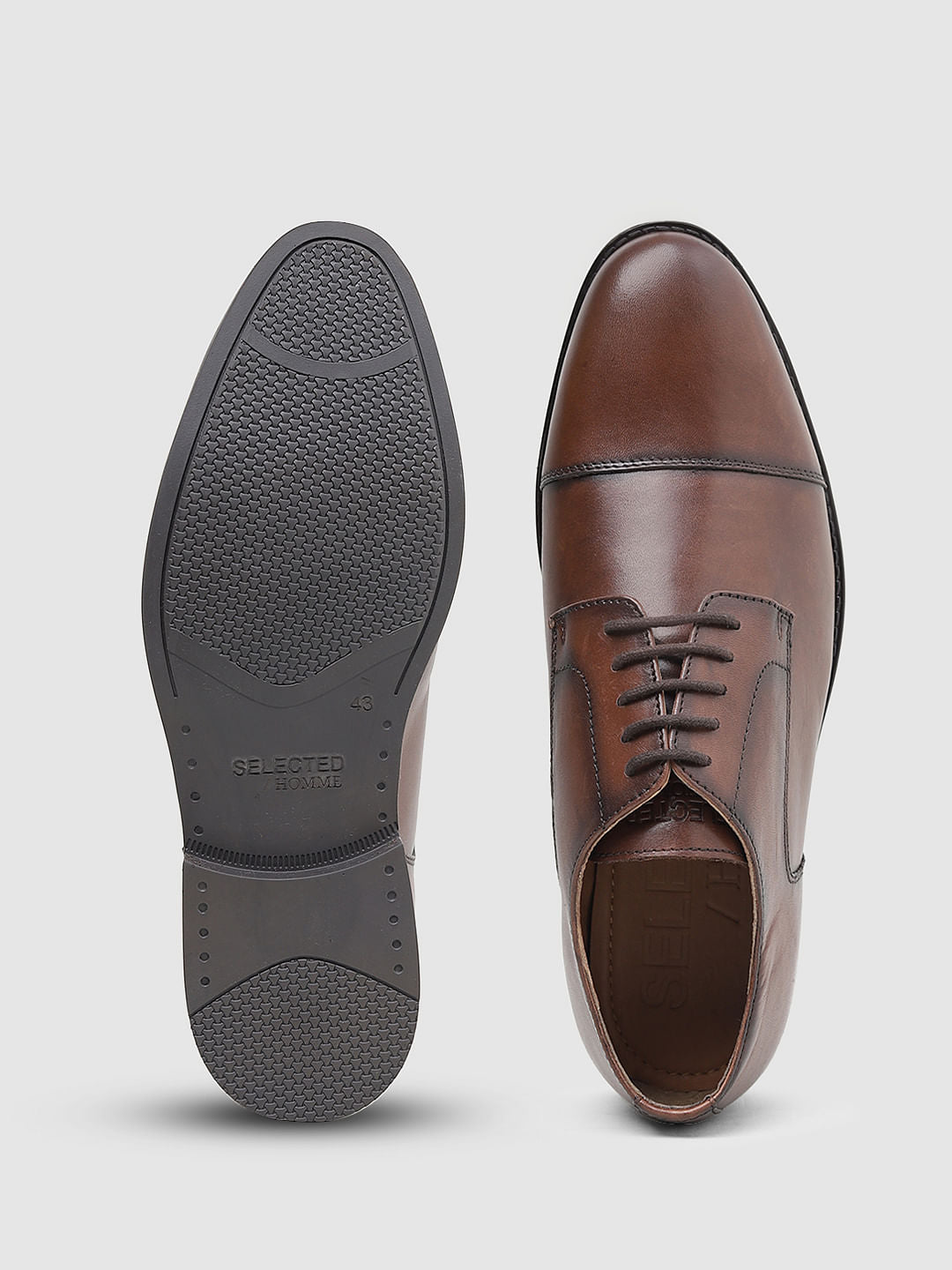 Dark Brown Leather Formal Shoes