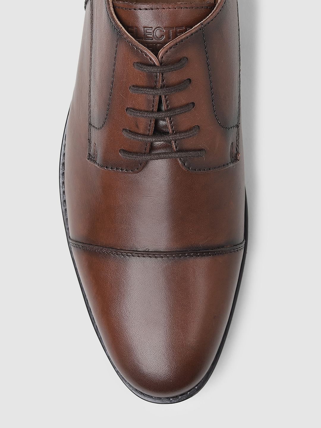 Dark Brown Leather Formal Shoes