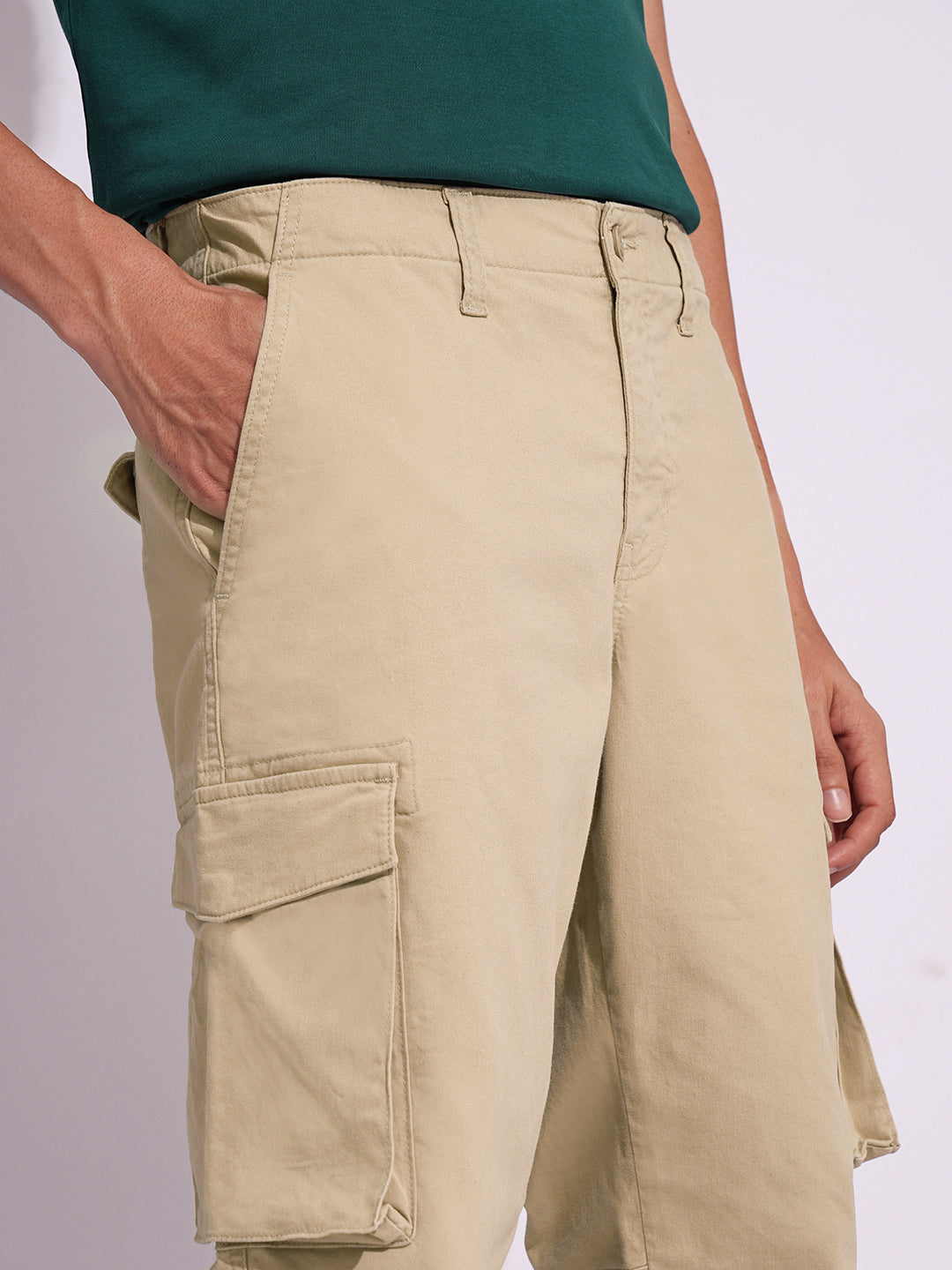 Cotton Regular Fit Cargo Pants