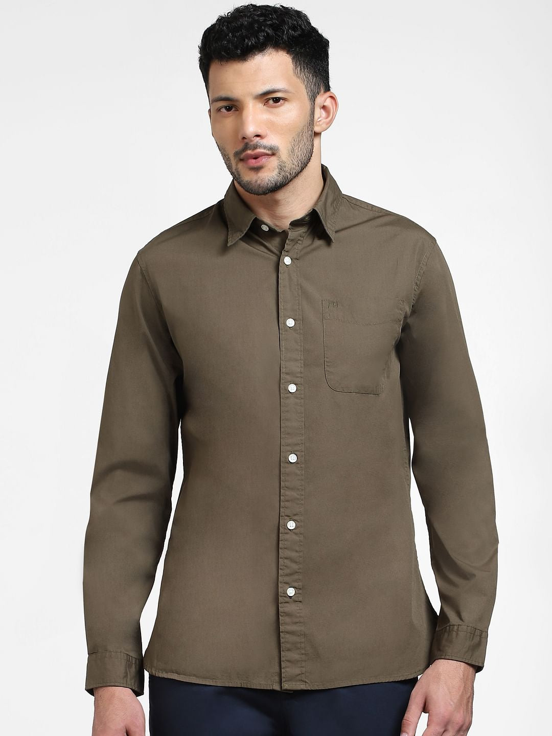 Brown Full Sleeves Shirt