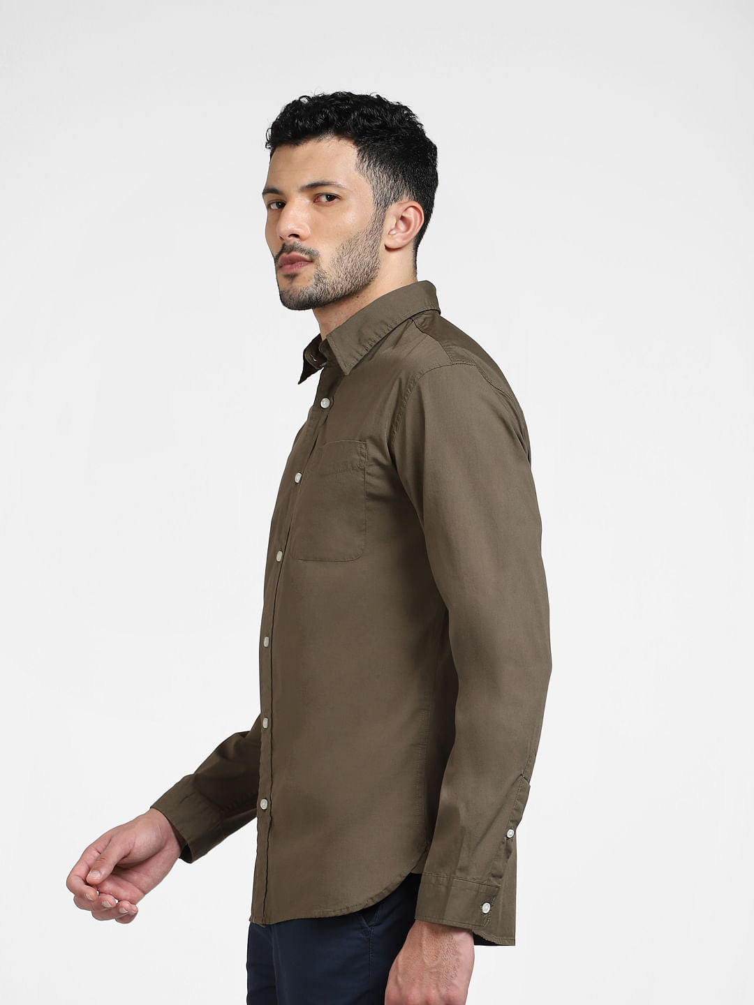 Brown Full Sleeves Shirt