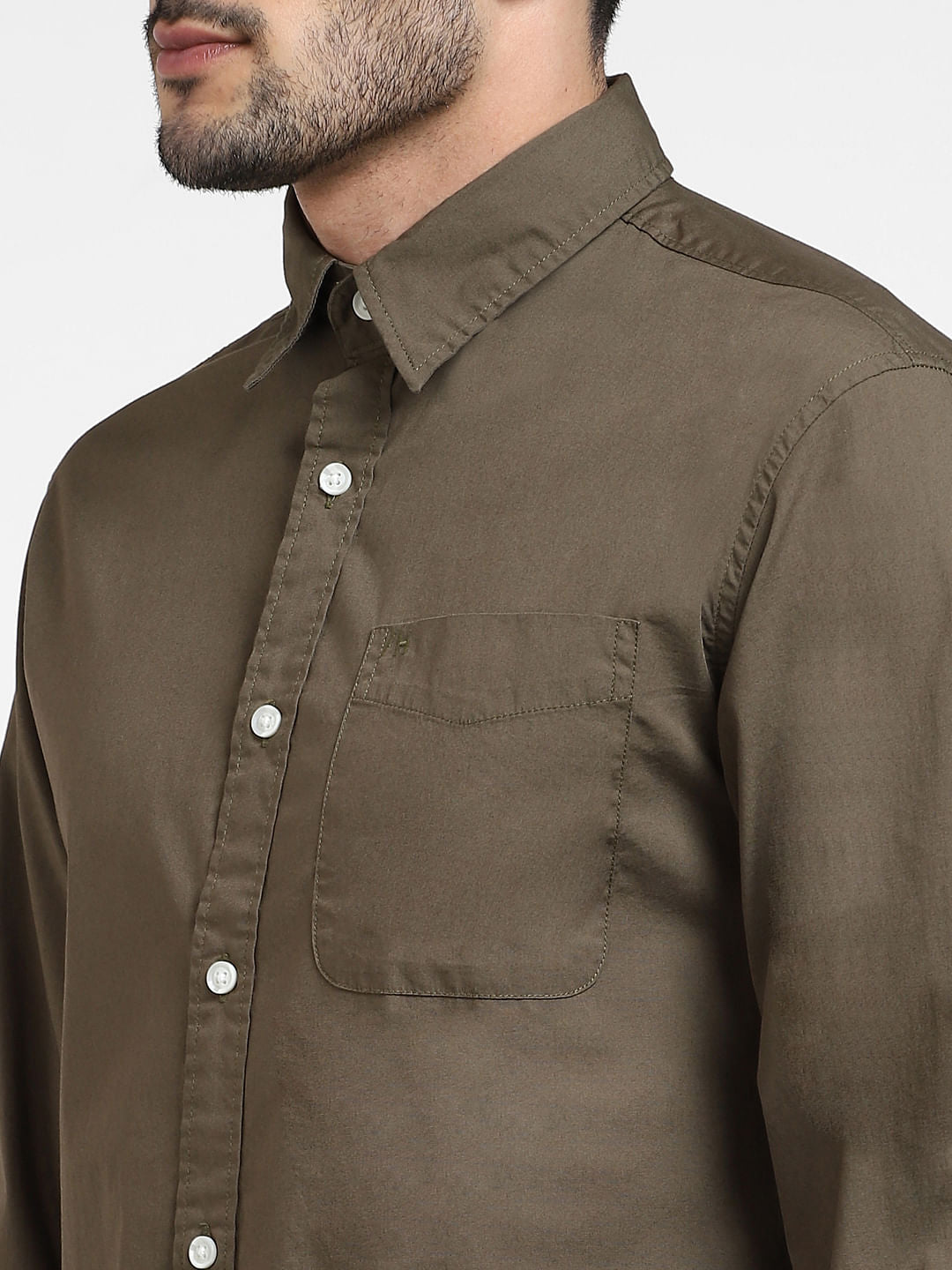 Brown Full Sleeves Shirt