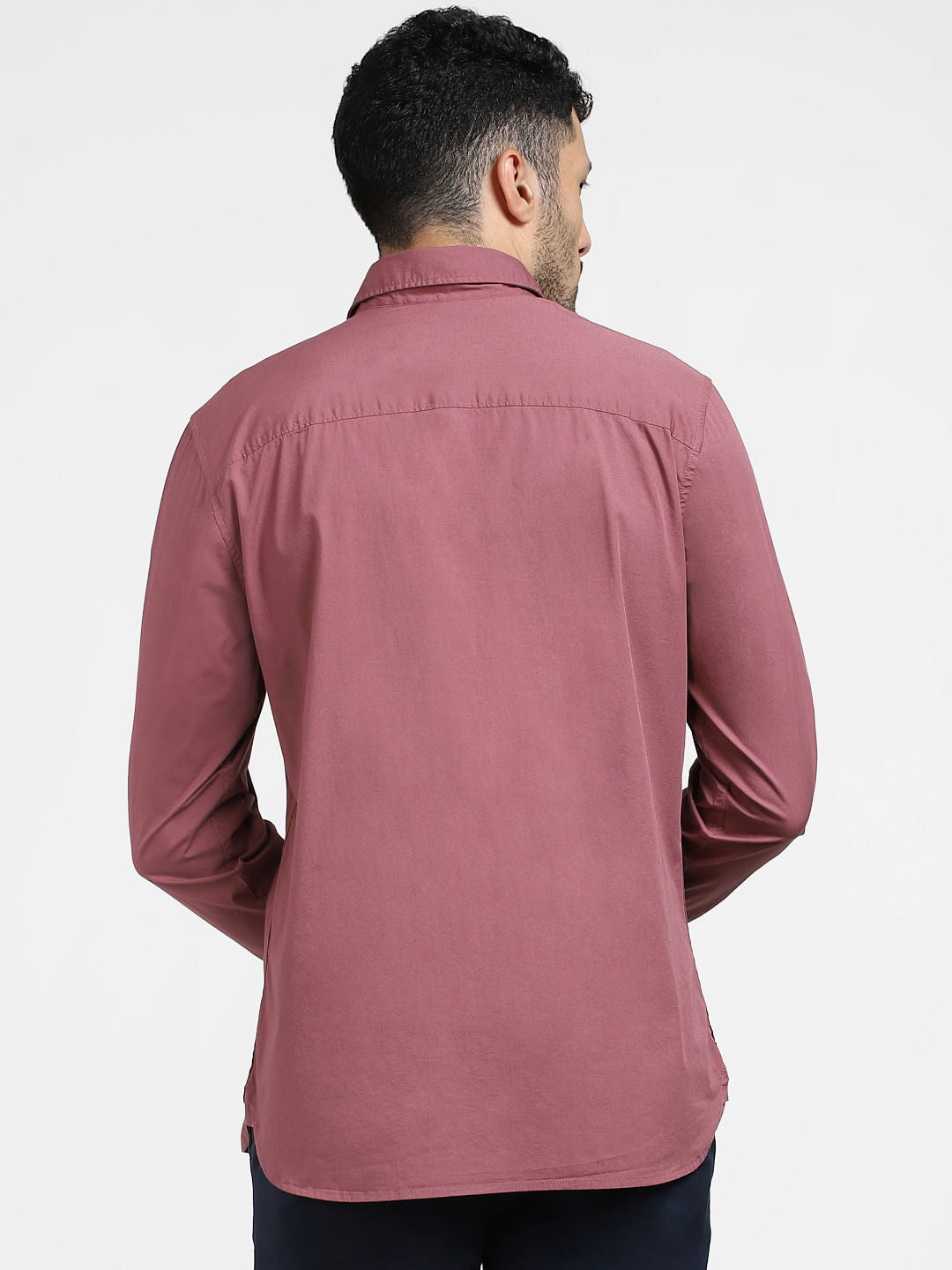 Dark Pink Full Sleeves Shirt