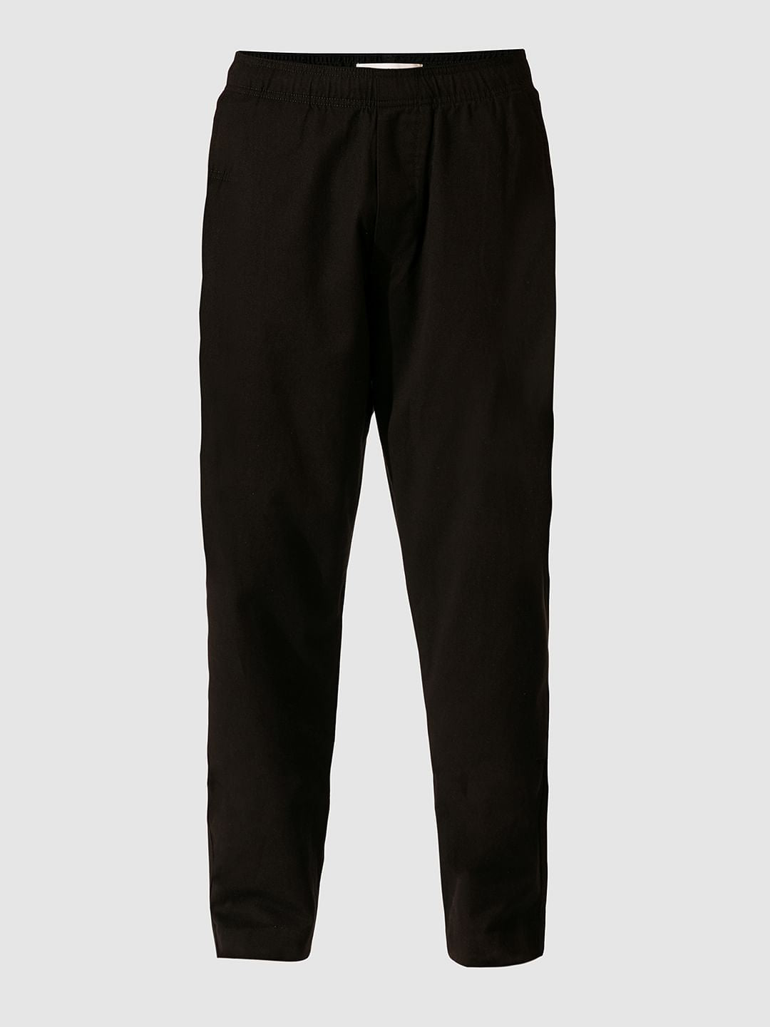 Black Regular Fit Casual Pants