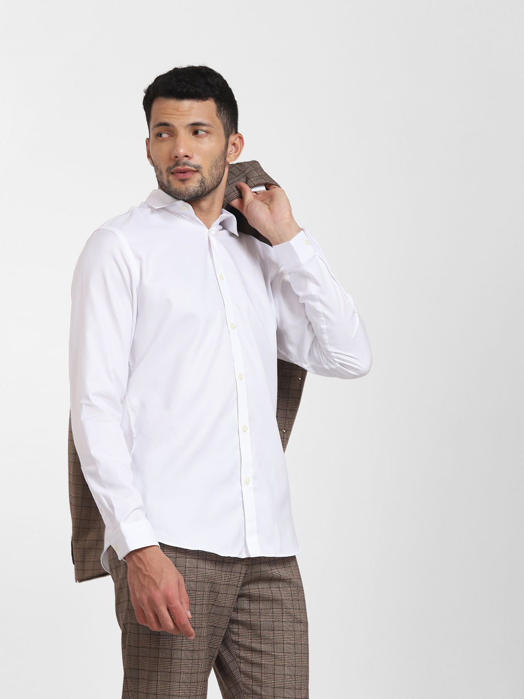 White Full Sleeves Shirt
