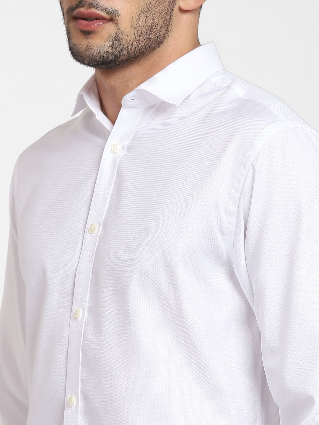 White Full Sleeves Shirt