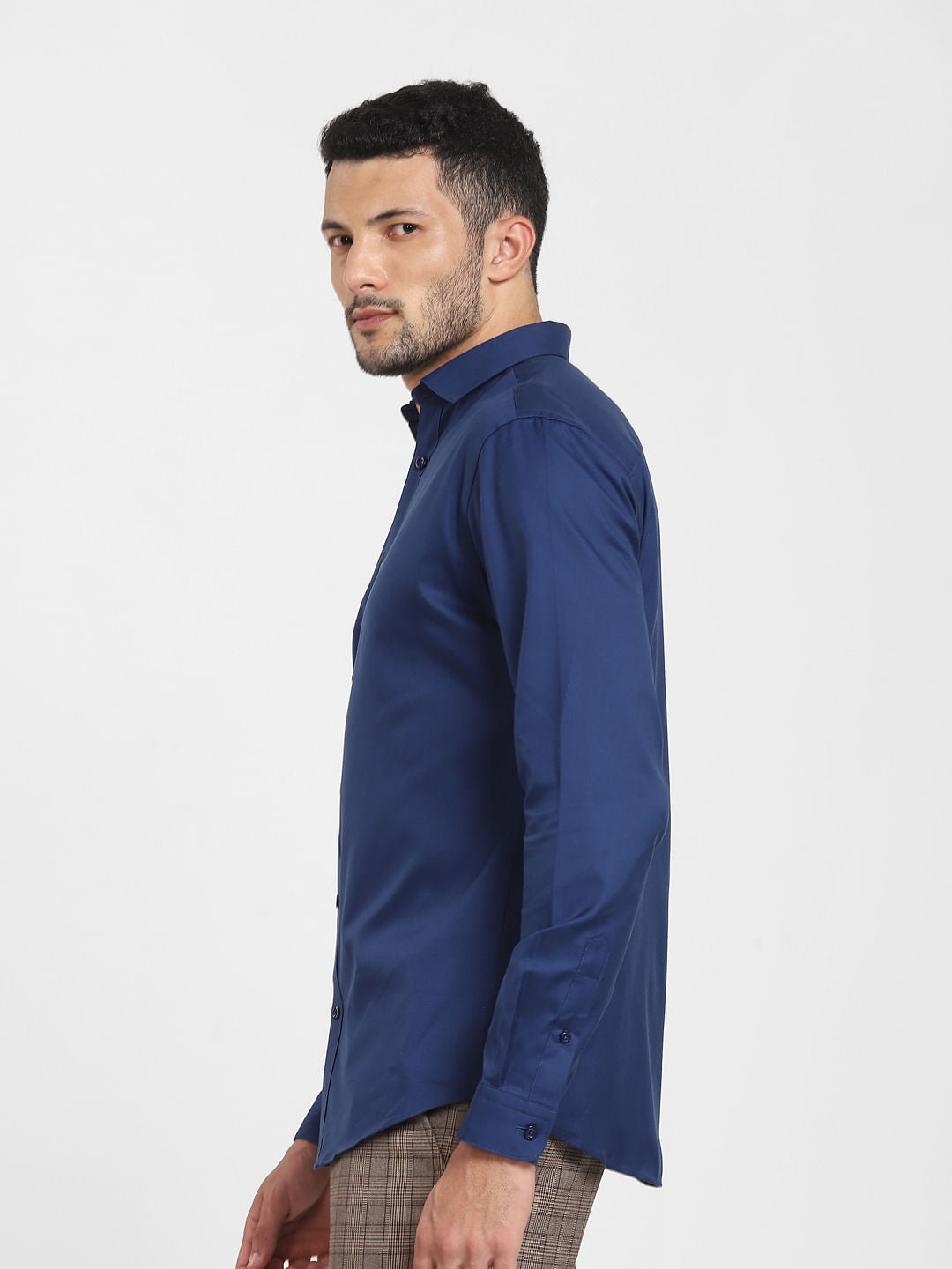 Blue Formal Full Sleeves Shirt