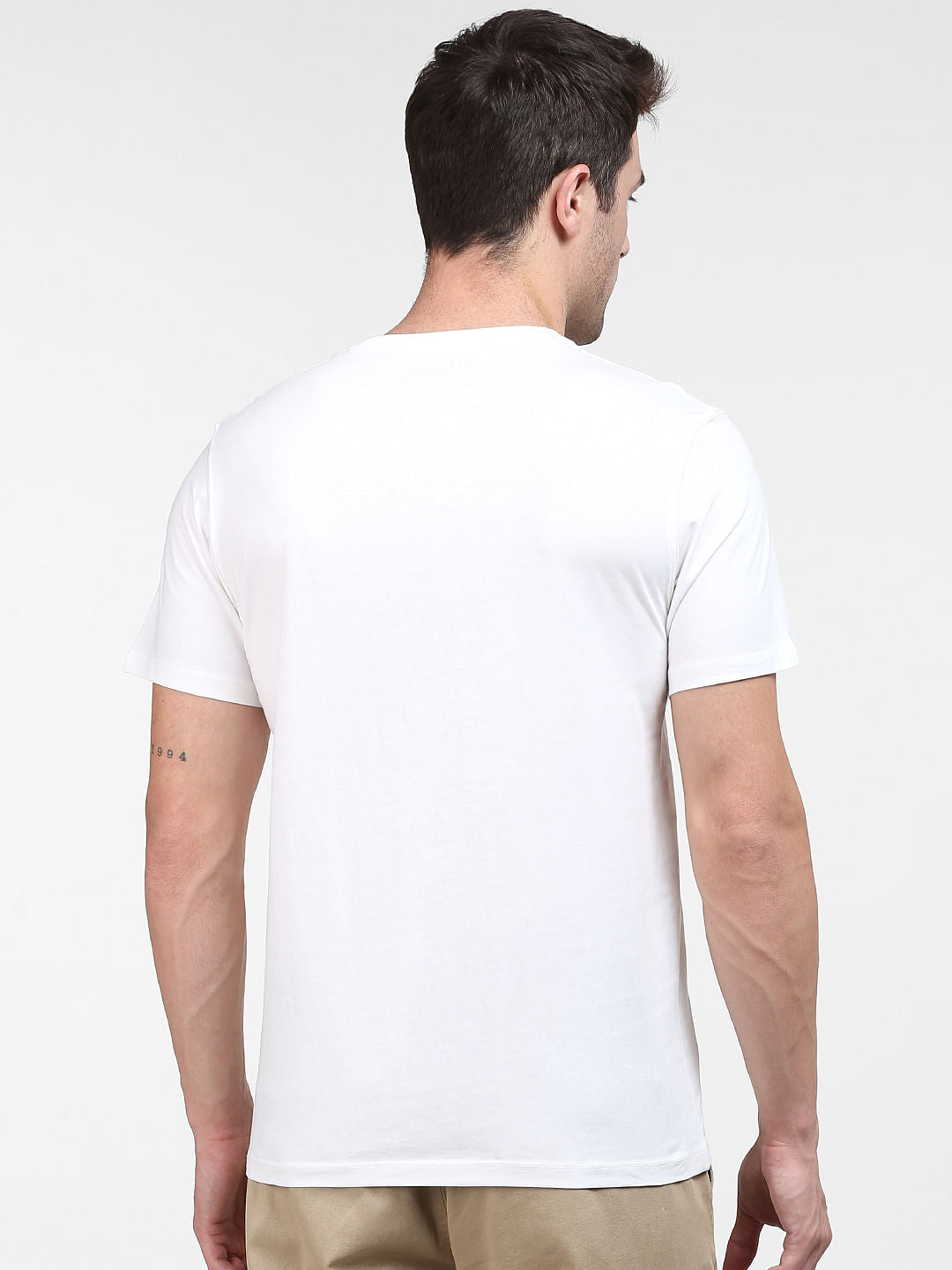 White Organic Cotton Crew Neck T-Shirt