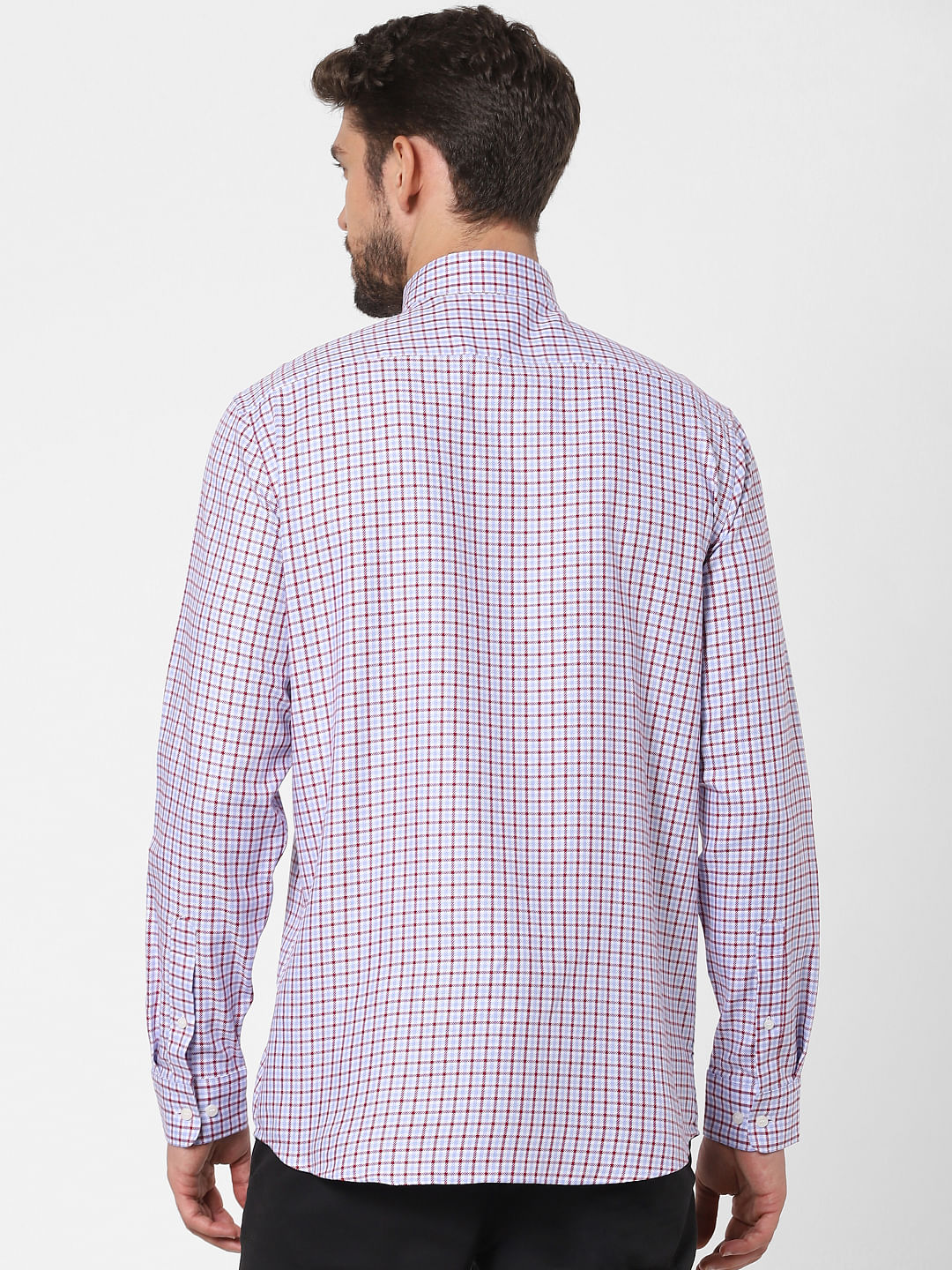 Red Check Full Sleeves Shirt