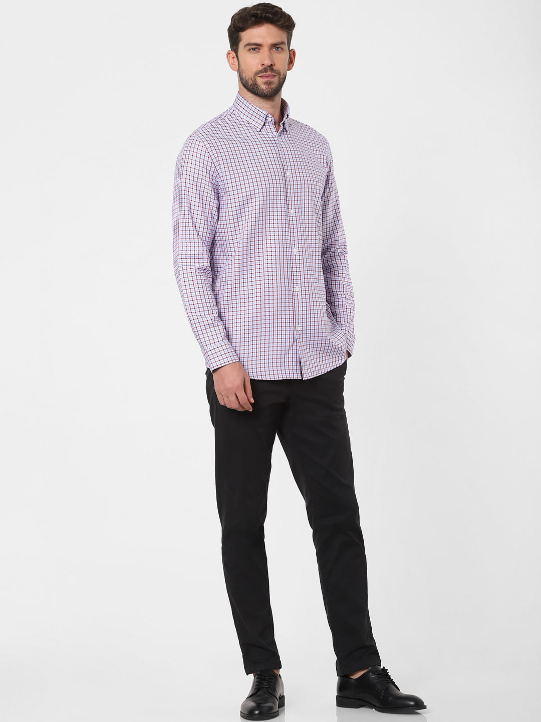 Red Check Full Sleeves Shirt