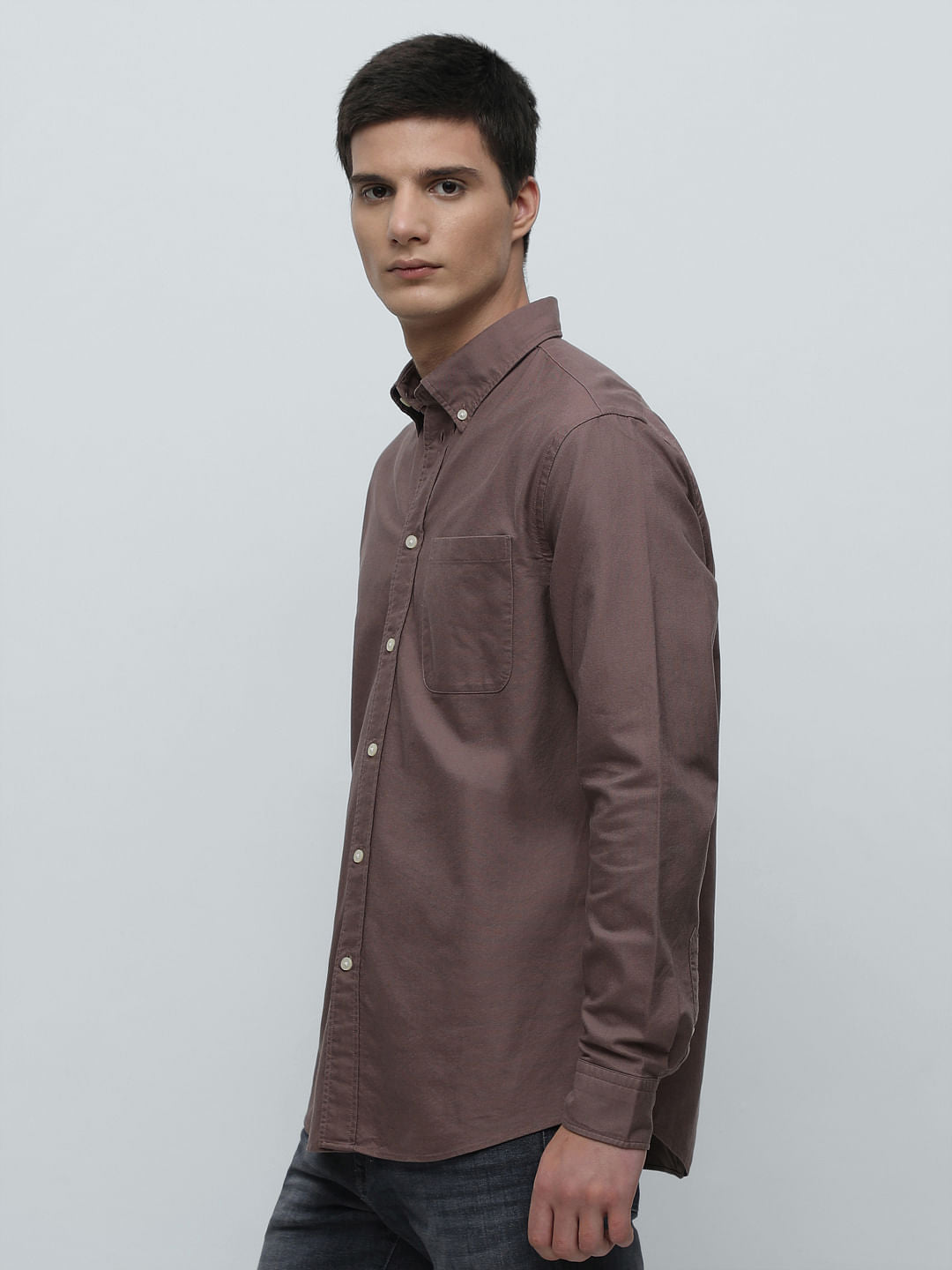 Brown Oxford Shirt