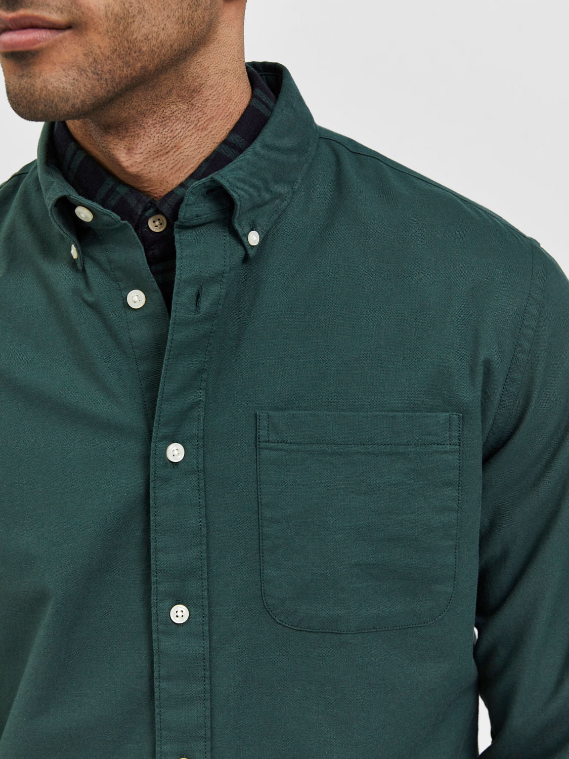 Green Oxford Flex Shirt
