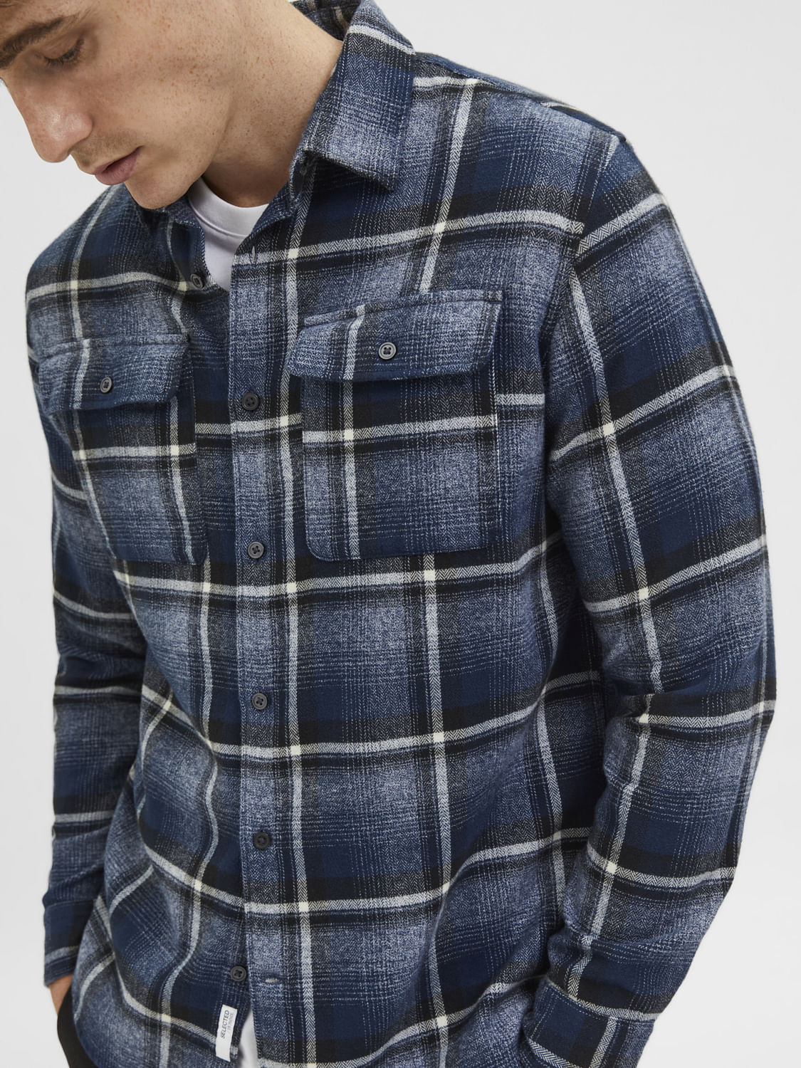 Blue Check Full Sleeves Shirt