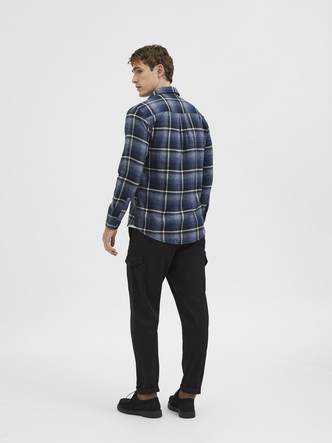 Blue Check Full Sleeves Shirt