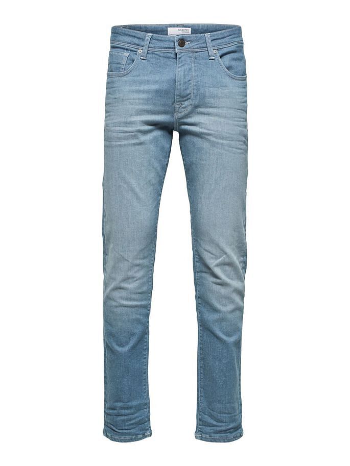 Blue Mid Rise Organic Cotton Slim Fit Jeans