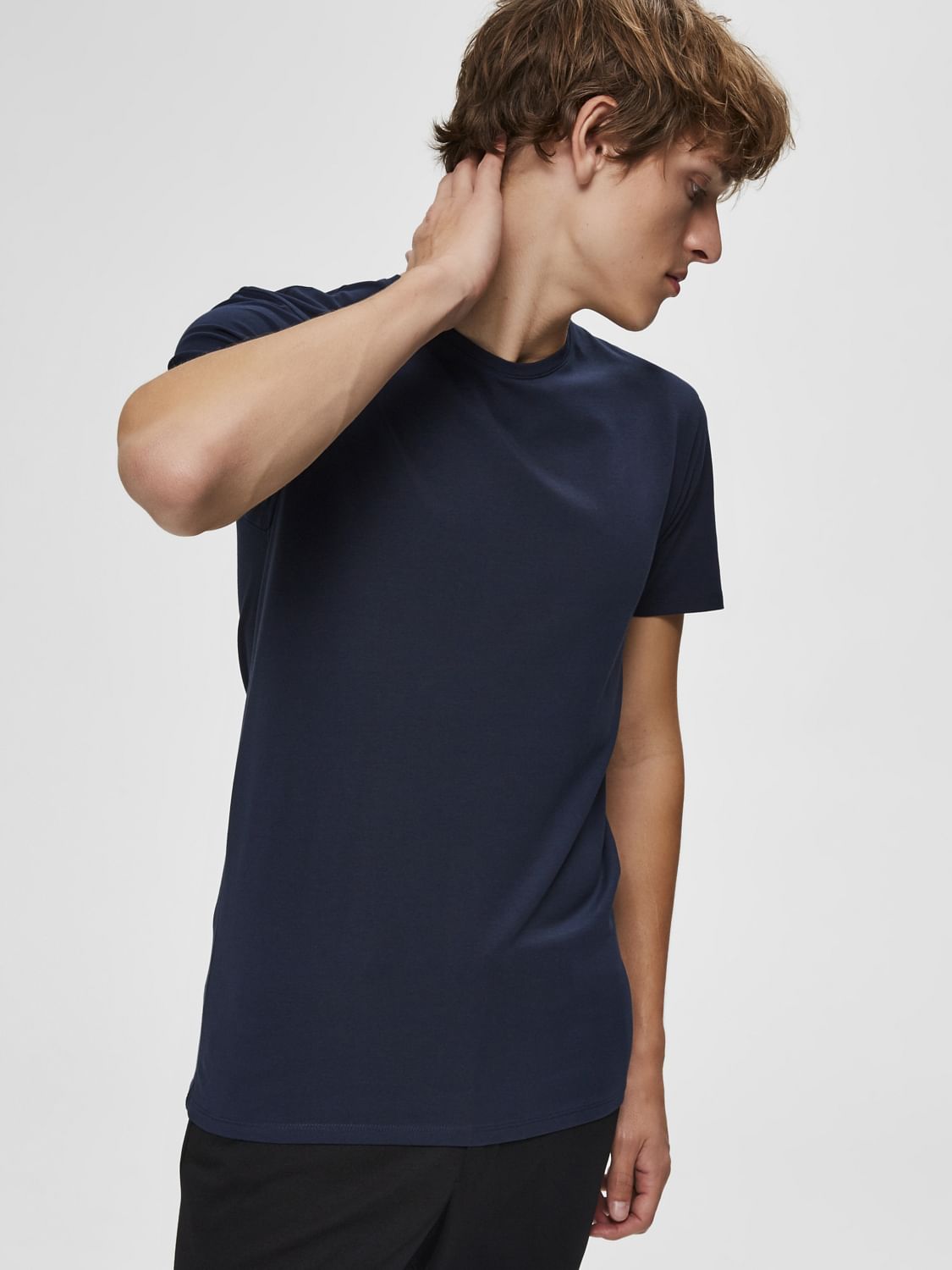 Navy Blue Crew Neck T-Shirt