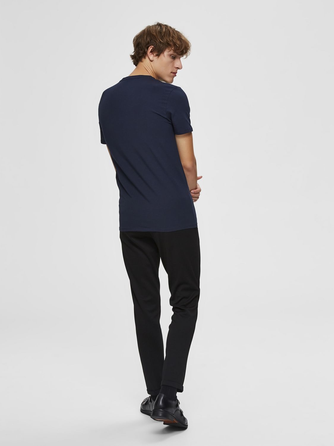 Navy Blue Crew Neck T-Shirt