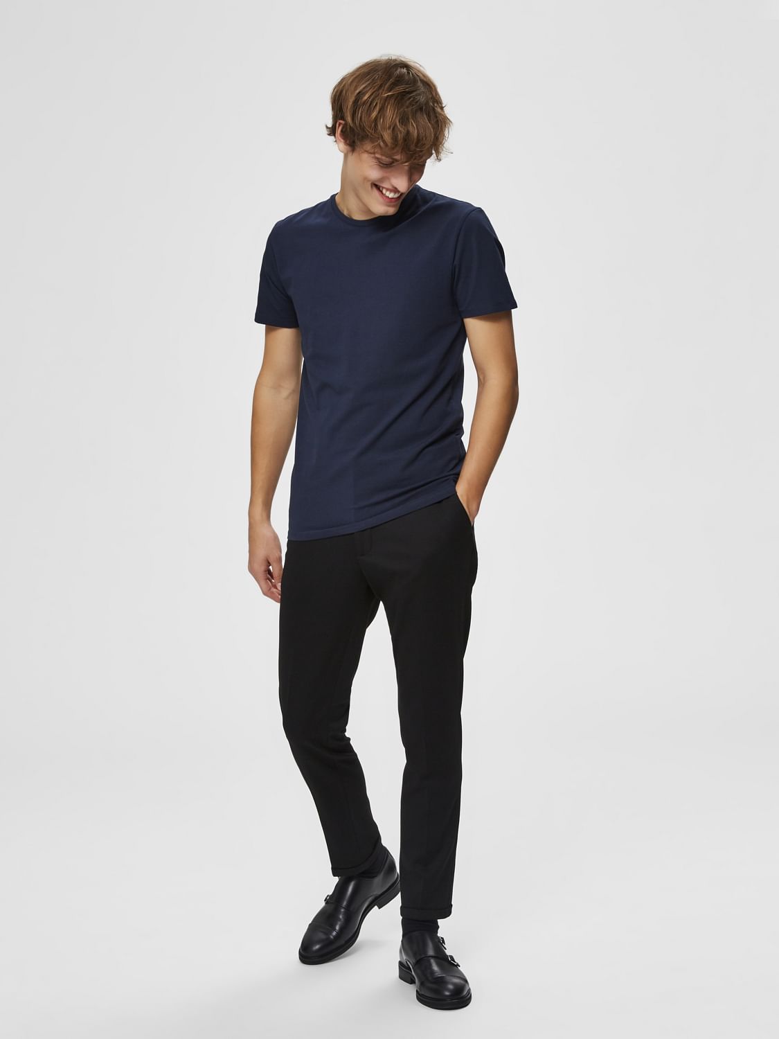 Navy Blue Crew Neck T-Shirt