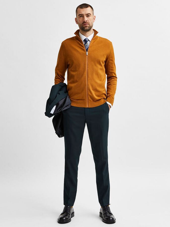 Dark Green Formal Suit Trousers