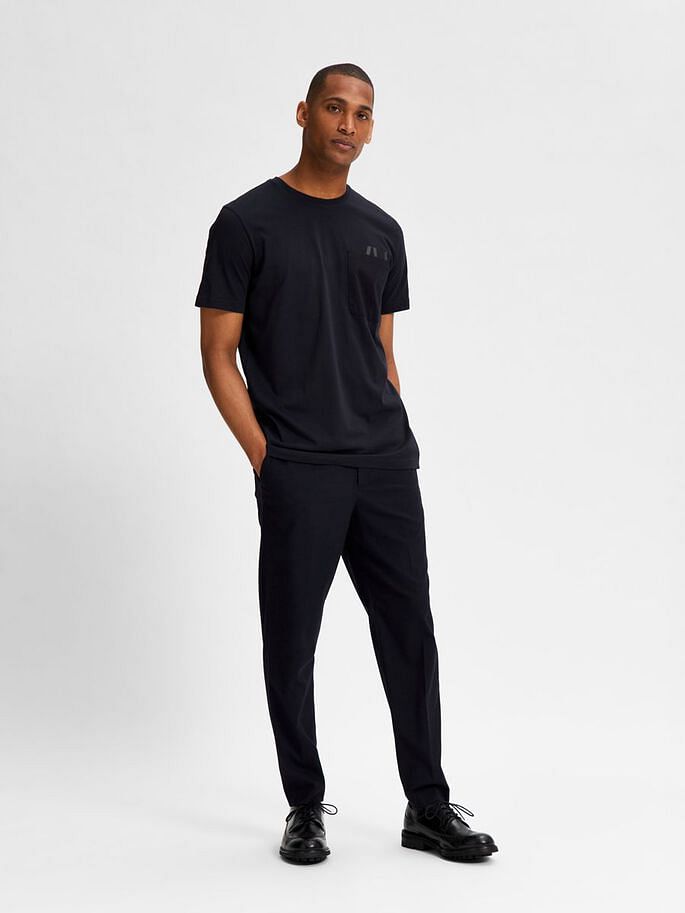 Black Organic Cotton Crew Neck T-Shirt