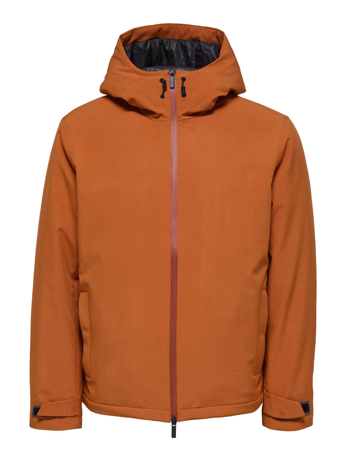Orange Padded Hood Jacket