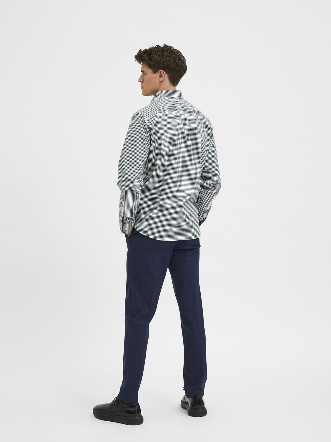 Green Check Full Sleeves Shirt