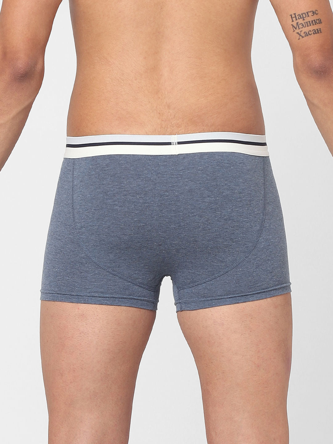 Pack of 3 Trunks - Grey, Dark Grey, Blue