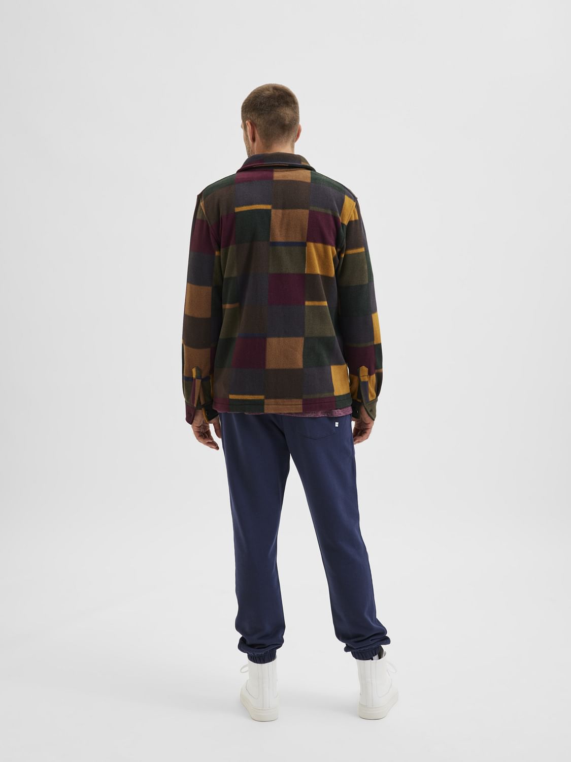 Multi-Coloured Checks Shirt Jacket