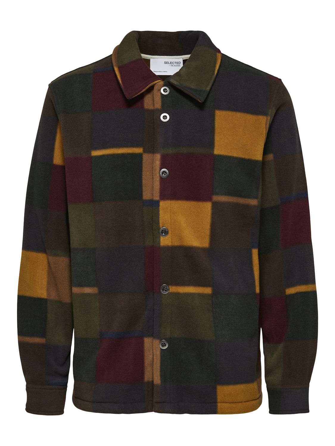 Multi-Coloured Checks Shirt Jacket