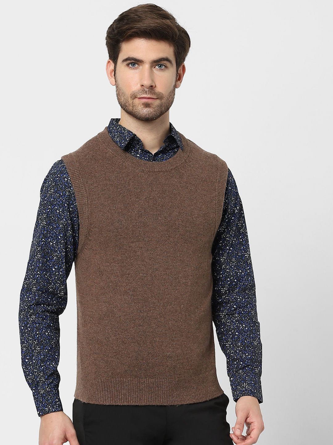 Brown Woollen Waistcoat