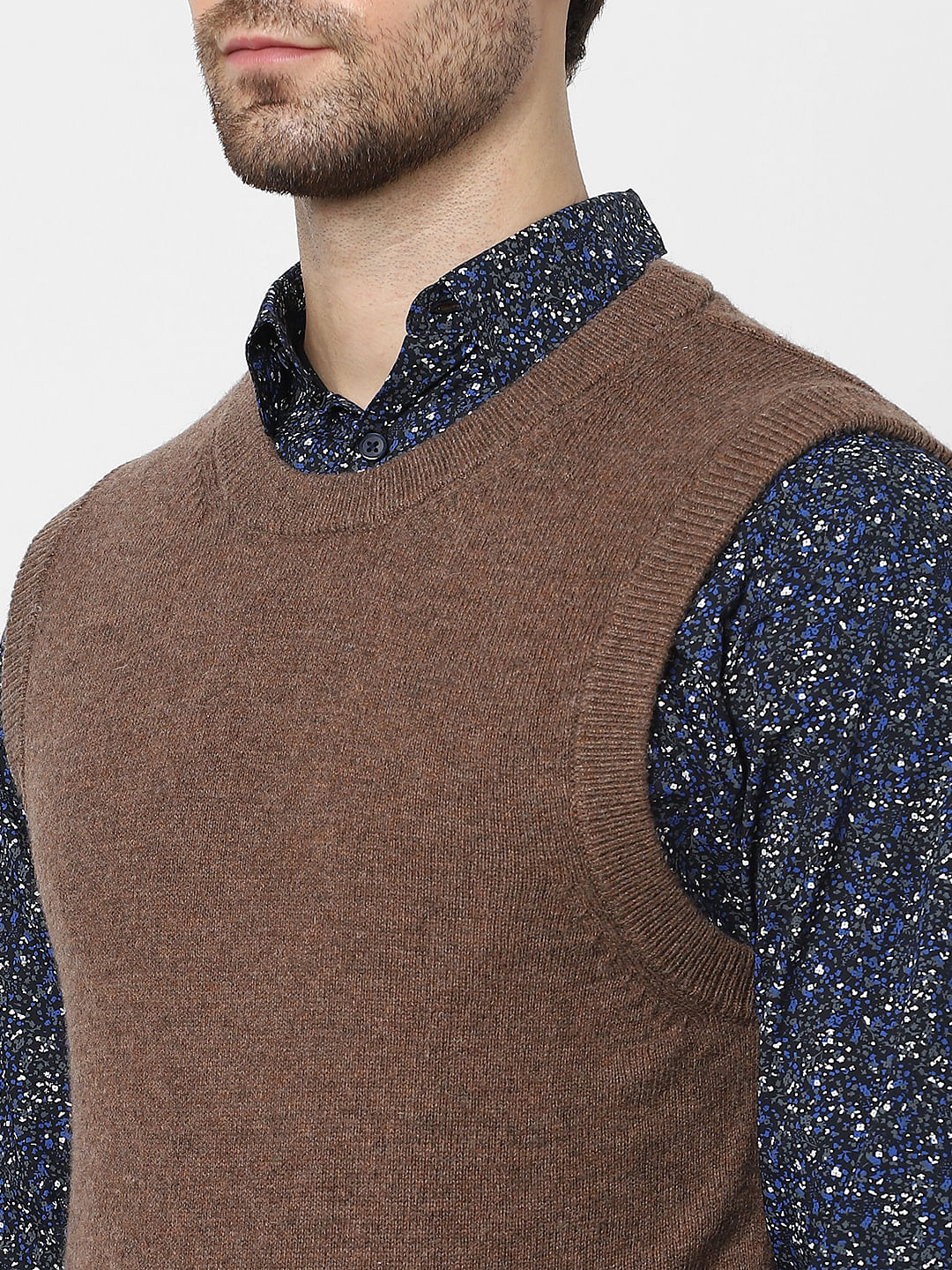 Brown Woollen Waistcoat