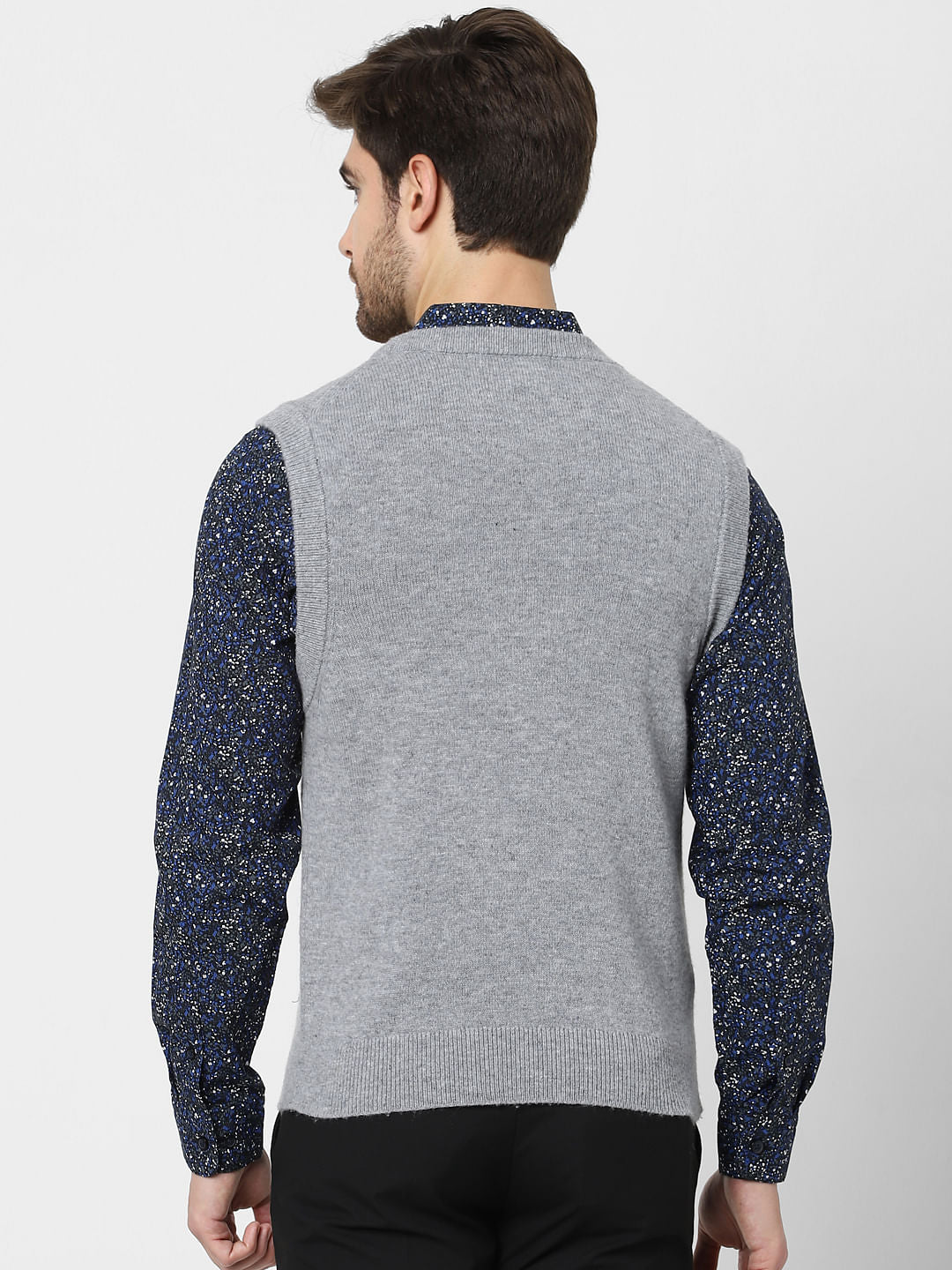 Grey Woollen Waistcoat