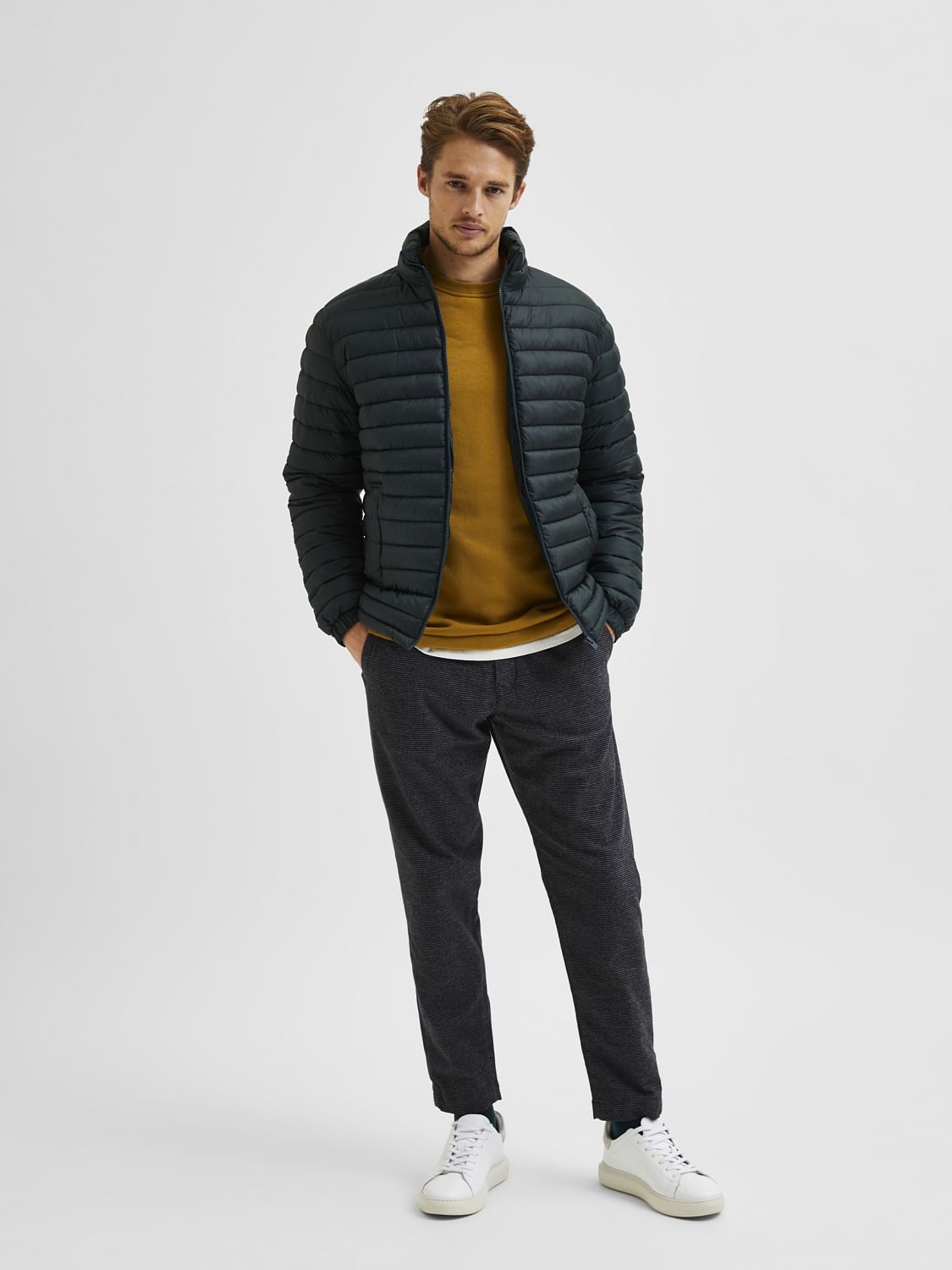Green Padded Puffer Jacket