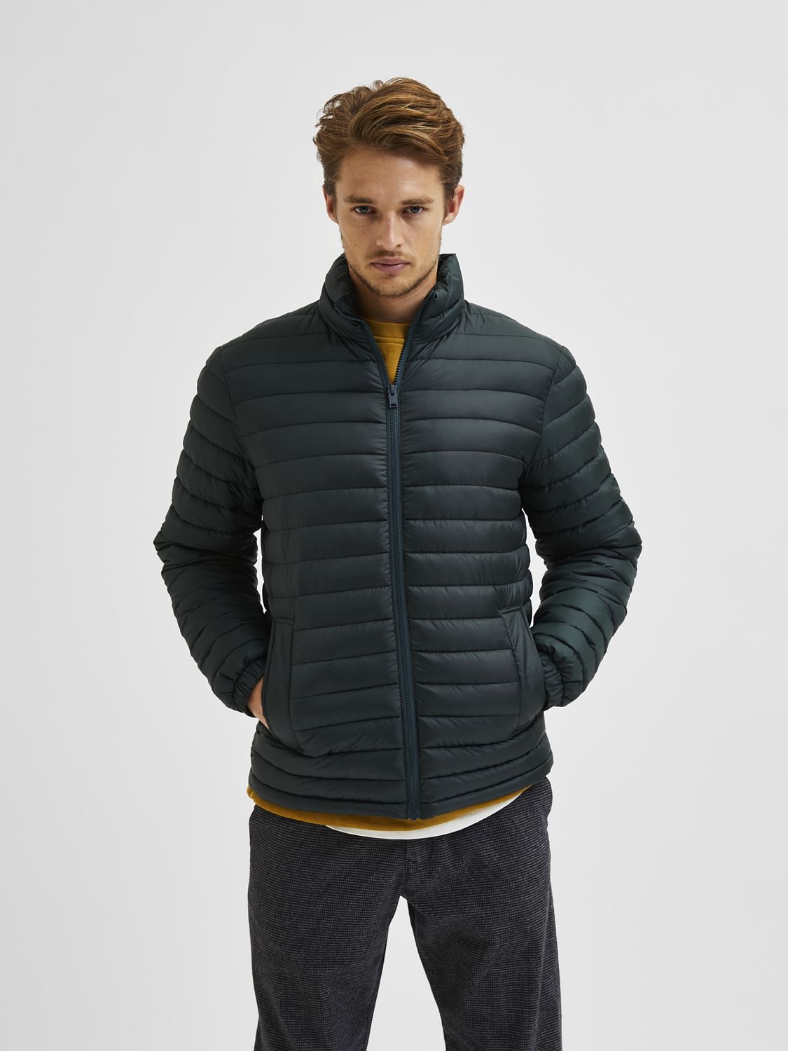 Green Padded Puffer Jacket