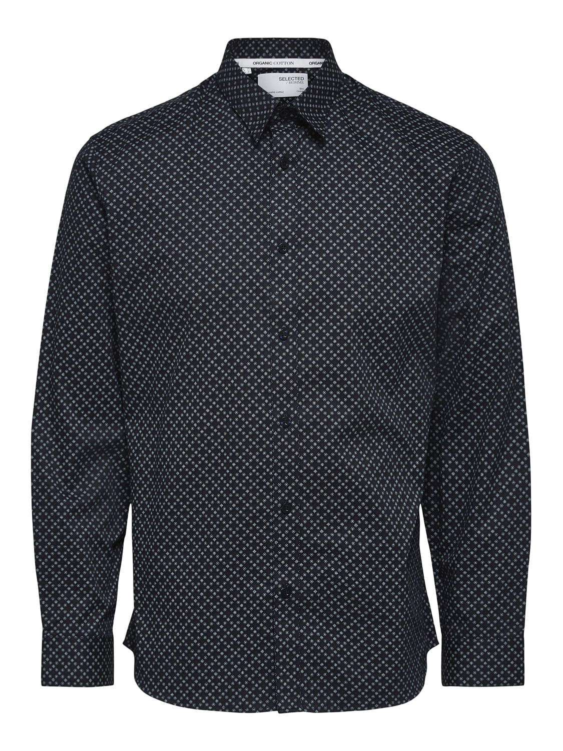 Blue Printed Full Sleeves Shirt